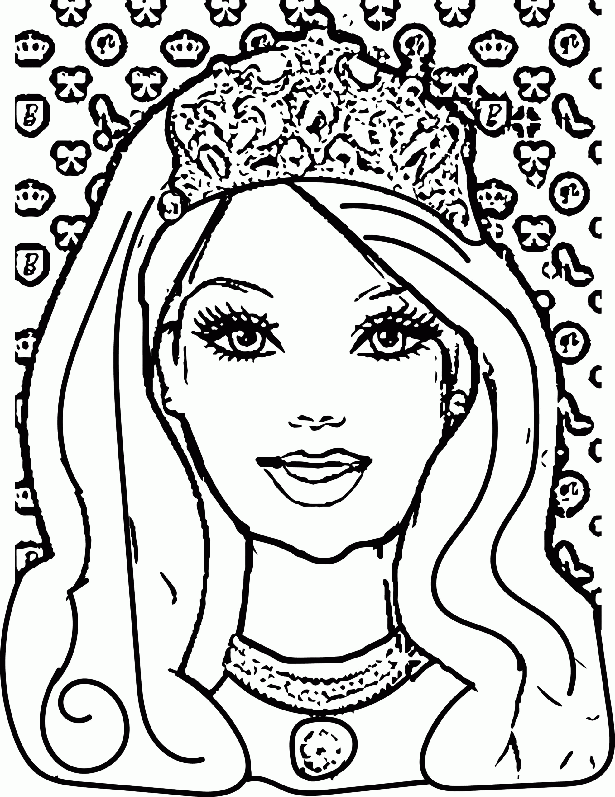 Printable Coloring Pages Barbie