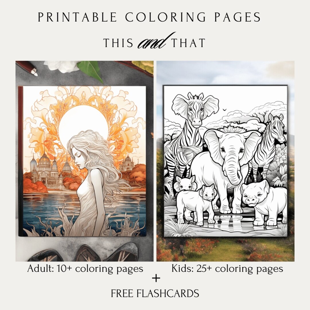 Printable Coloring Pages Bundle