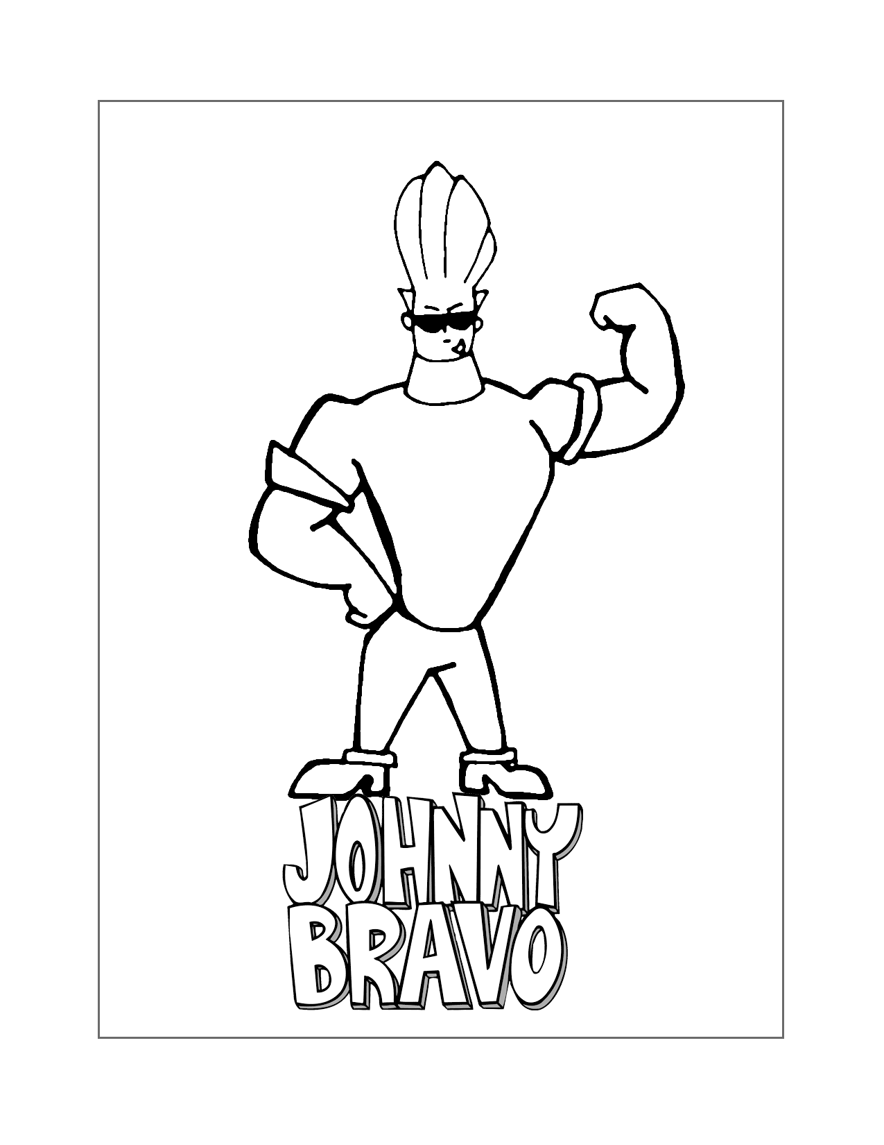 Printable Coloring Pages Cartoon Coloring Pages Coloring Pages Johnny Bravo
