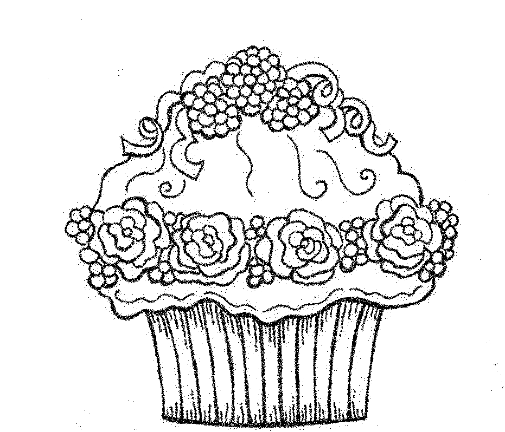 Printable Coloring Pages Cupcakes