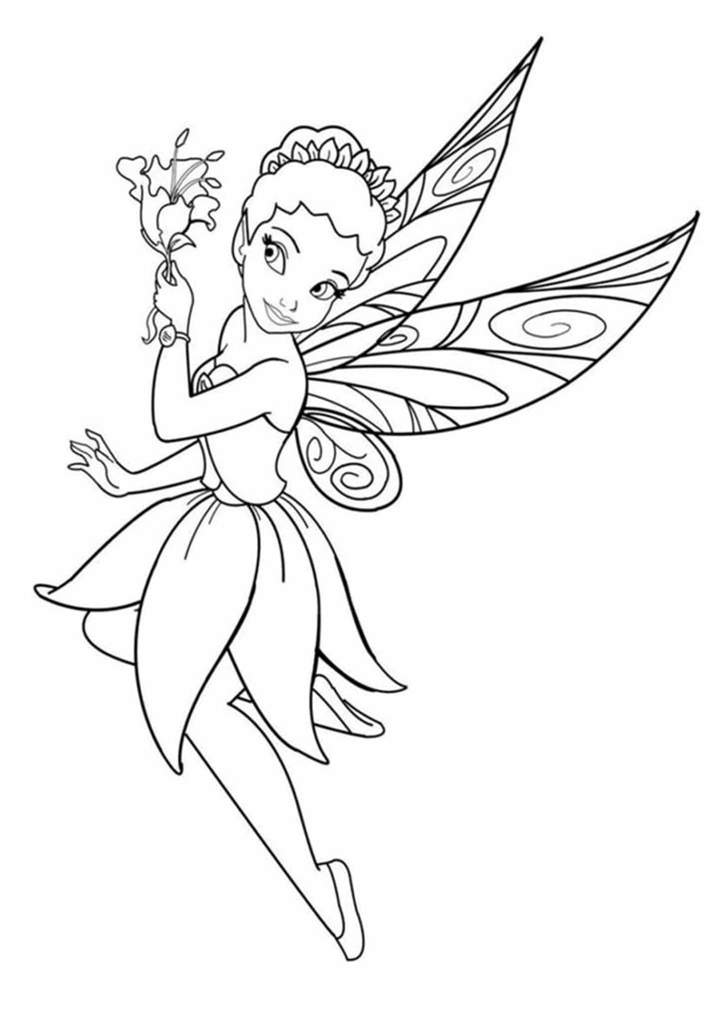 Printable Coloring Pages Fairy