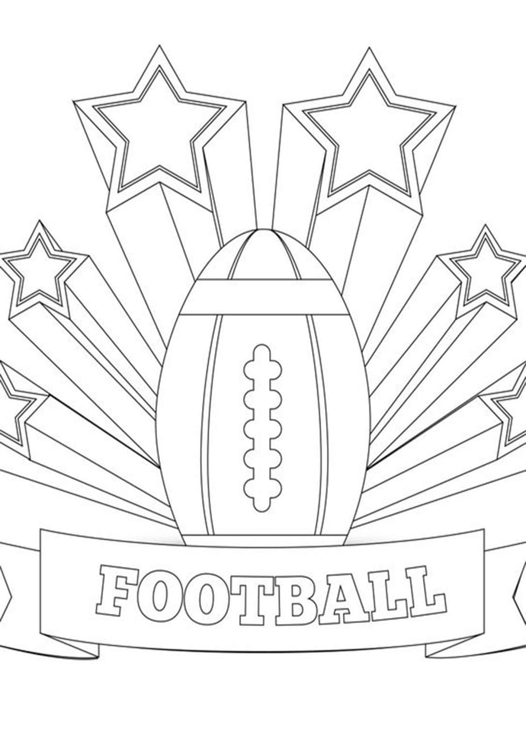 Football Coloring Page