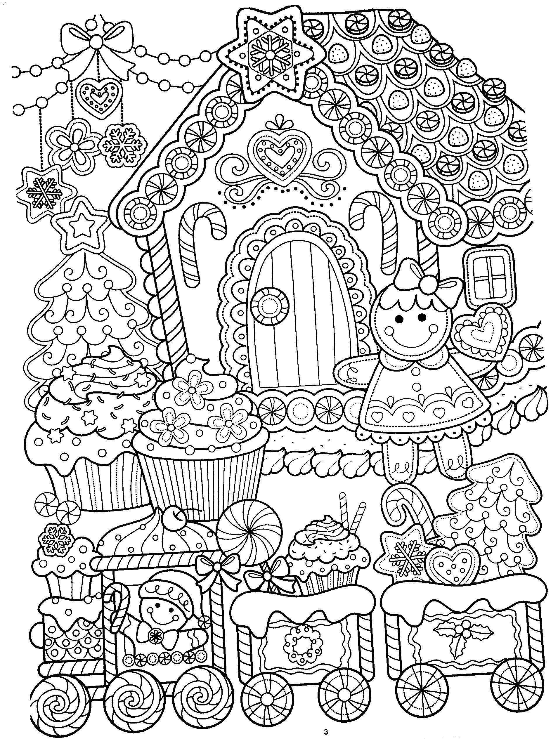 Printable Coloring Pages For Adults Christmas