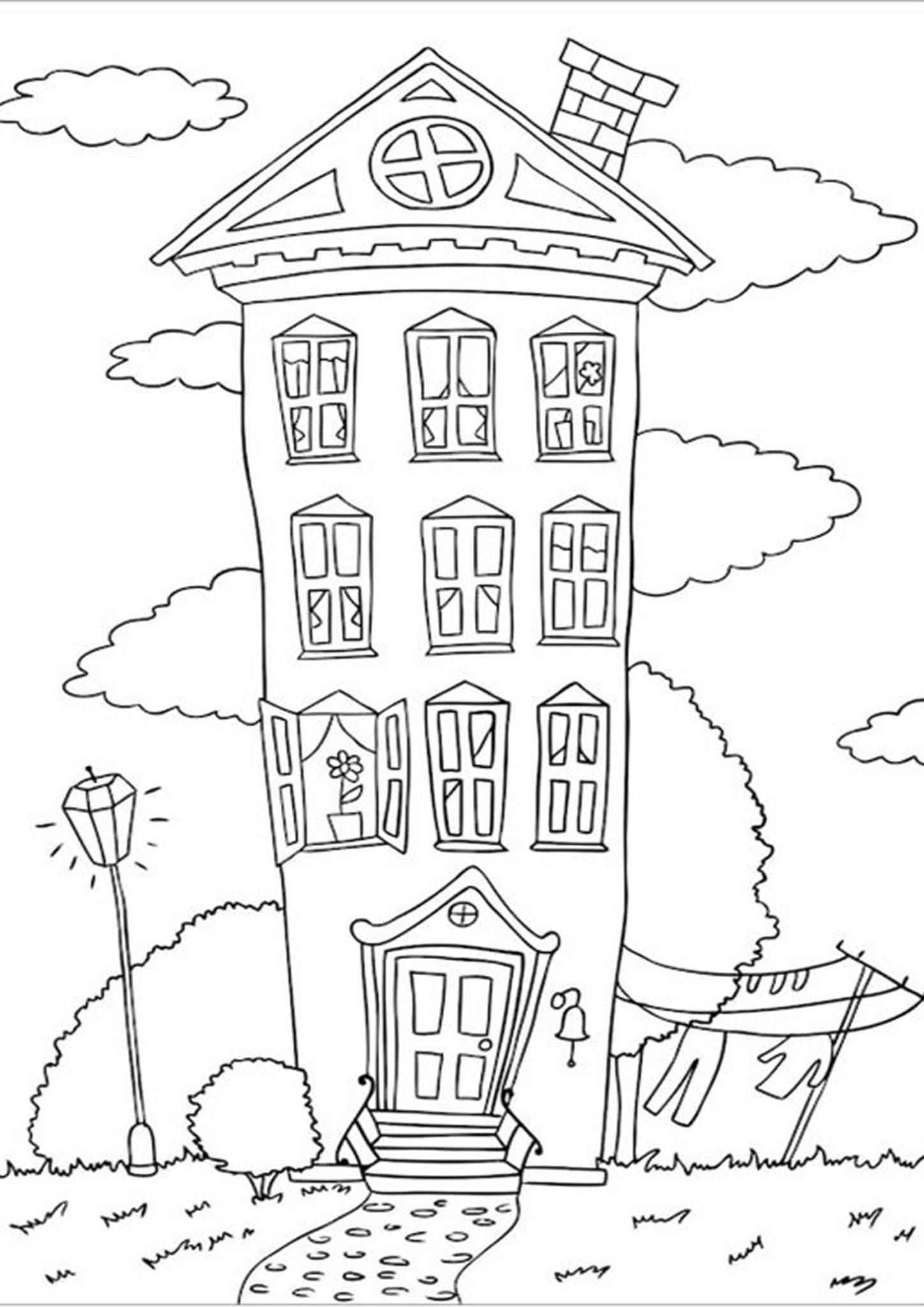 Printable Coloring Pages House