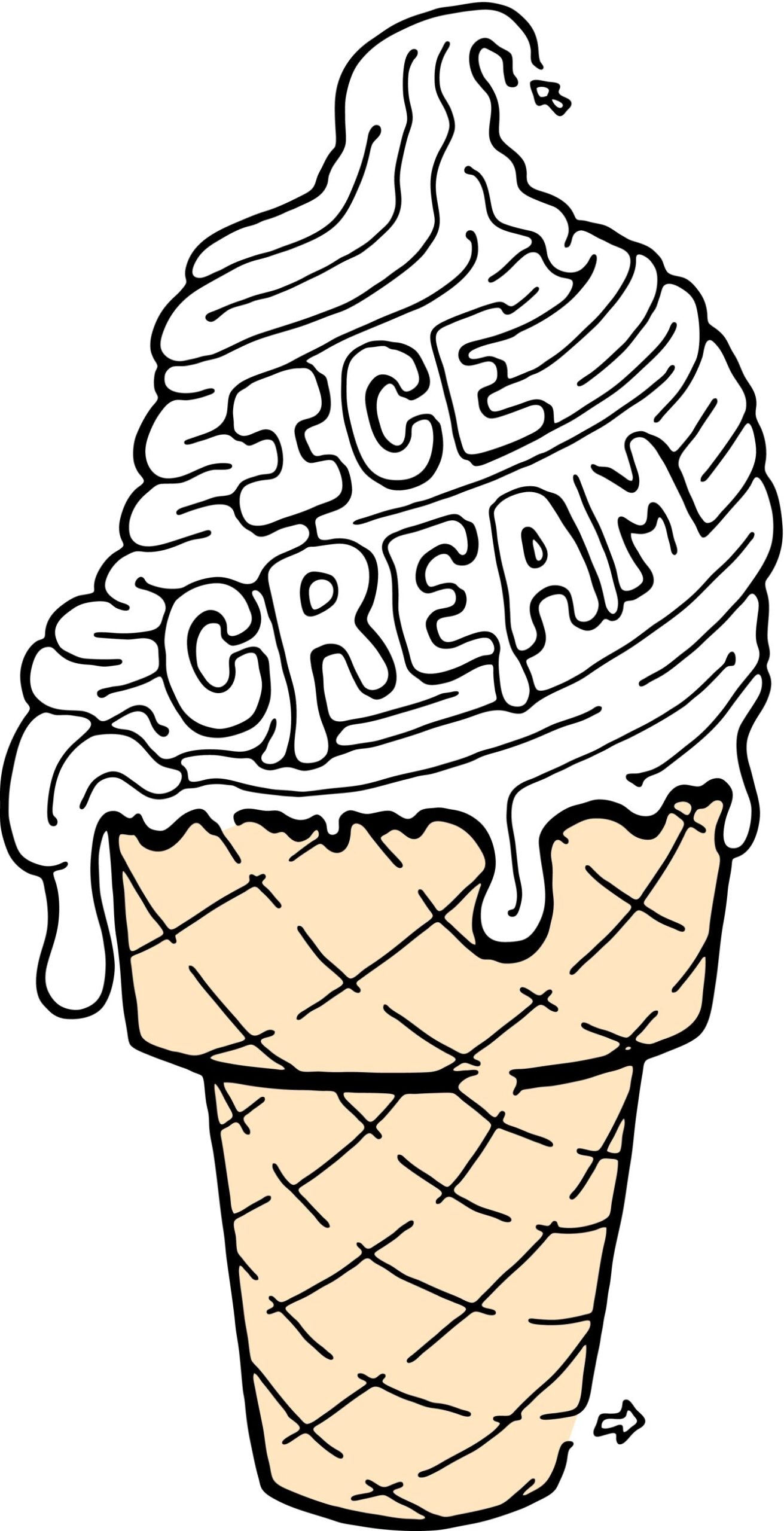 Printable Coloring Pages Ice Cream