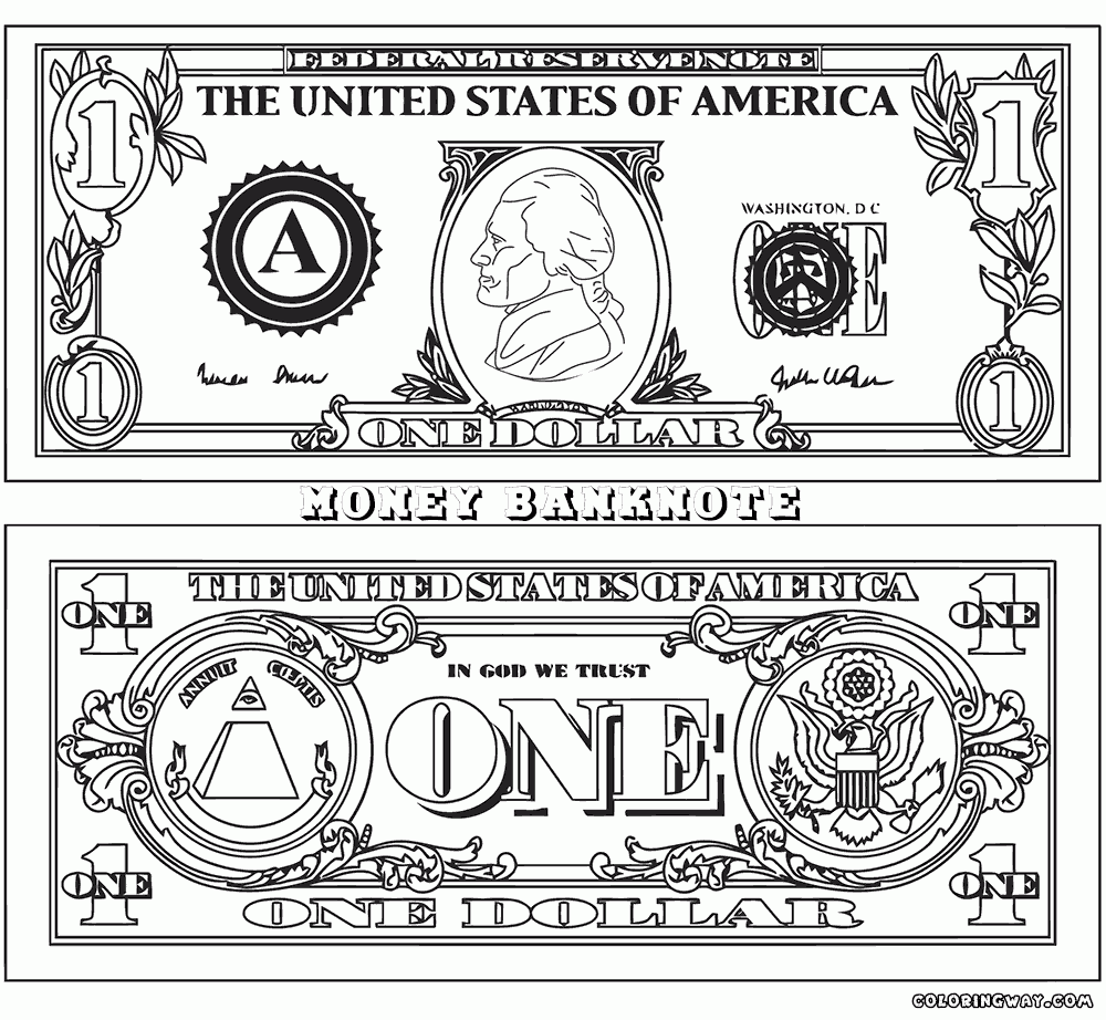 Printable Coloring Pages Money Coloring Pages Free Printable