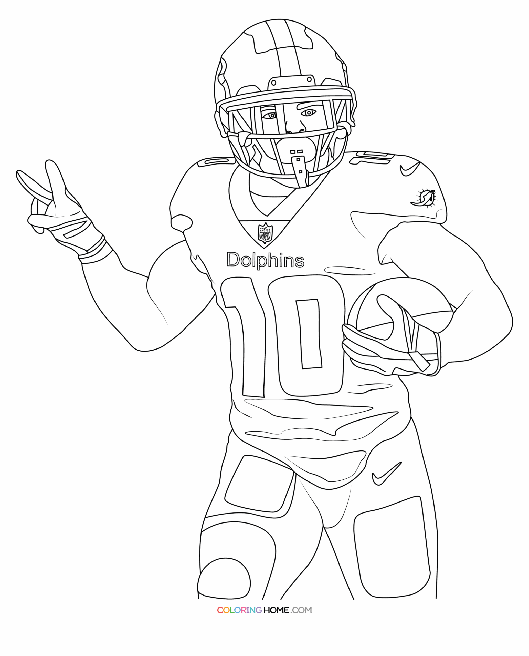 Printable Coloring Pages Of Football Players