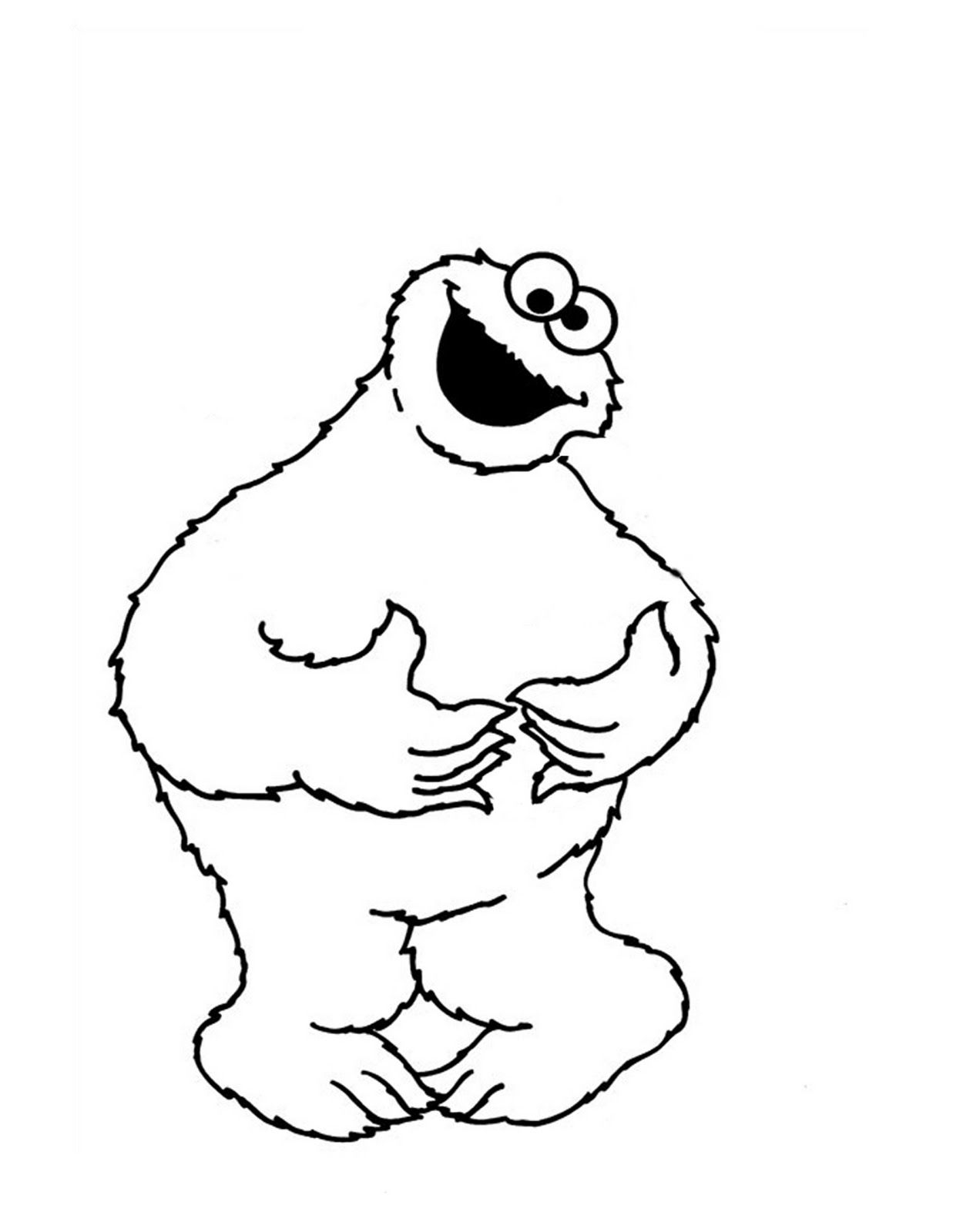 Cookie Monster Coloring Page