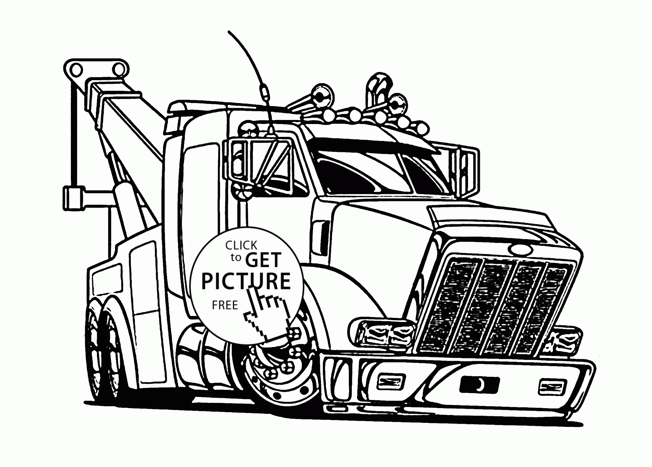 Printable Coloring Pages Of Trucks
