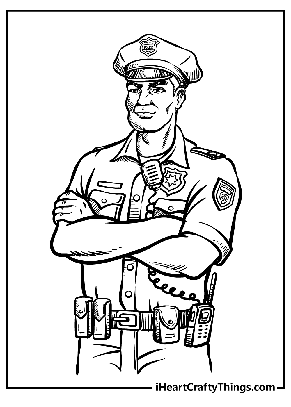 Printable Coloring Pages Police