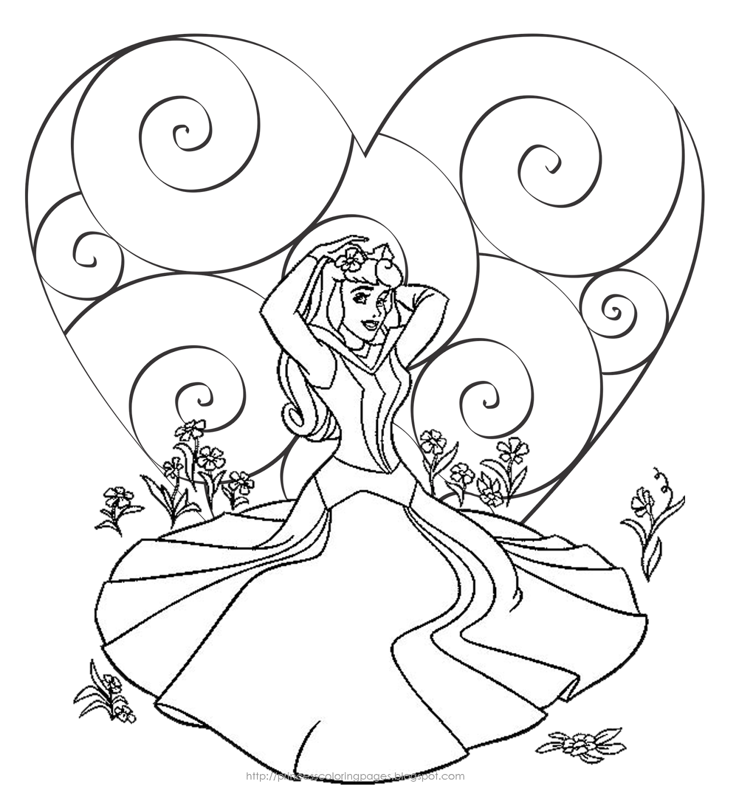 Princess Coloring Page