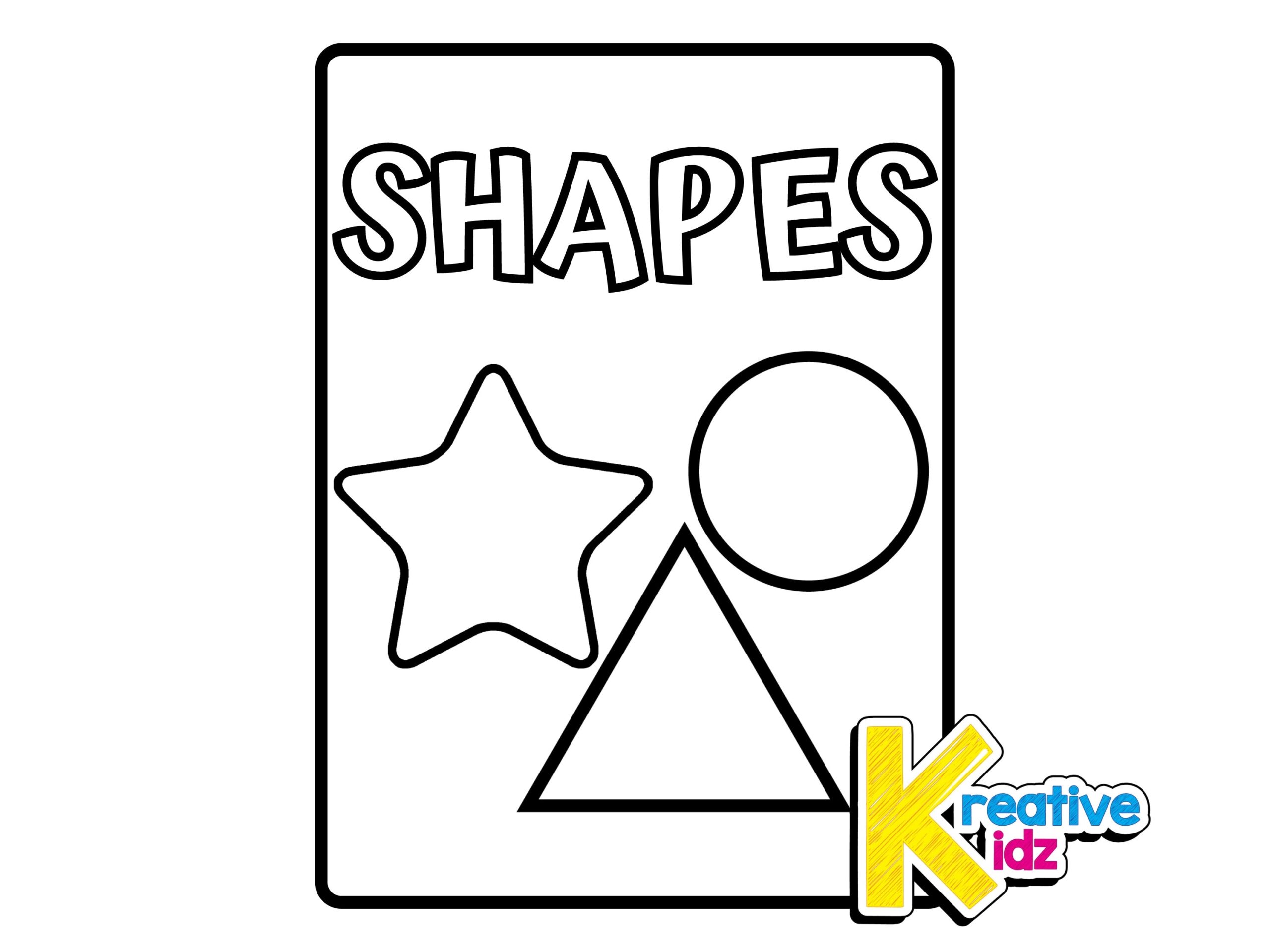 Printable Coloring Pages Shape Oval