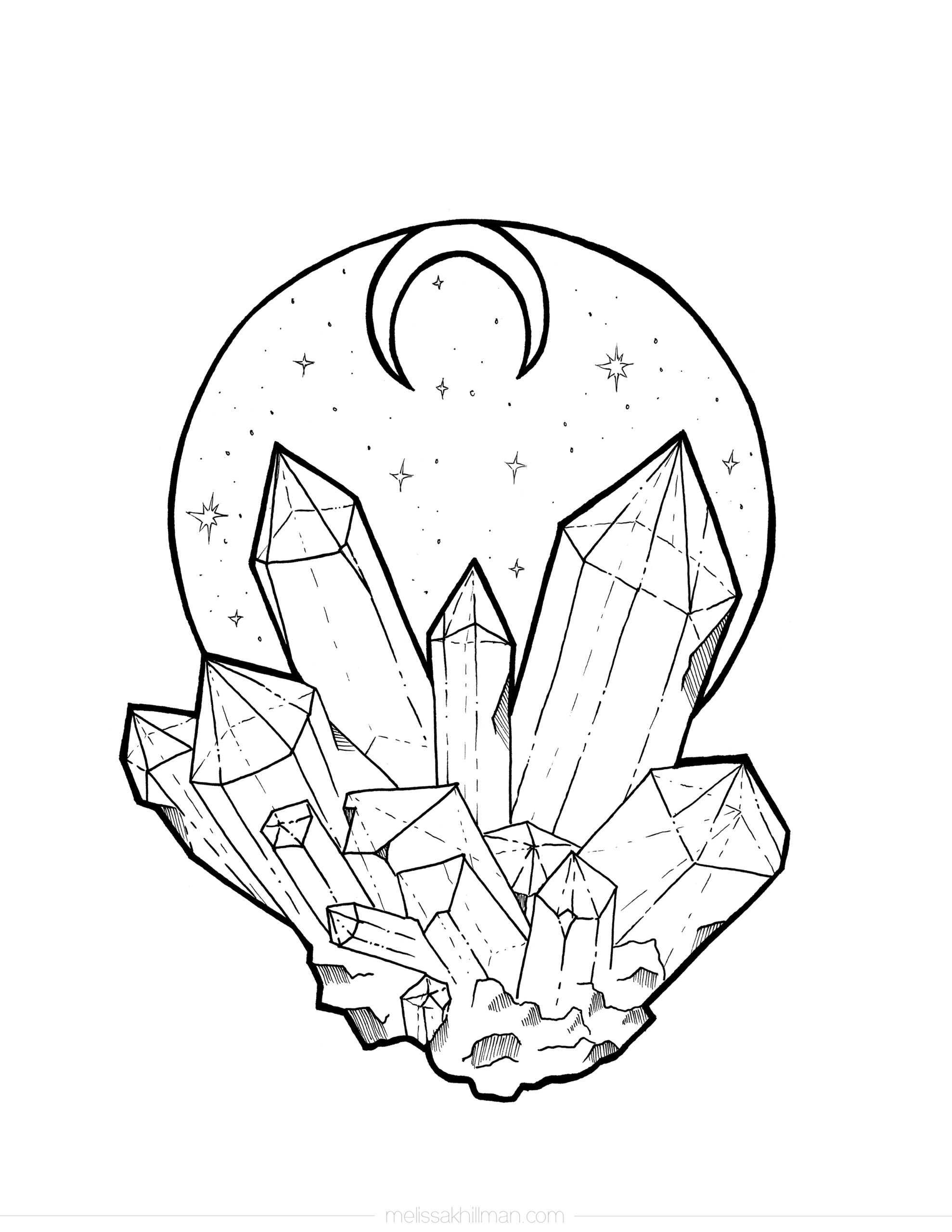 Printable Coloring Pages Name Crystal