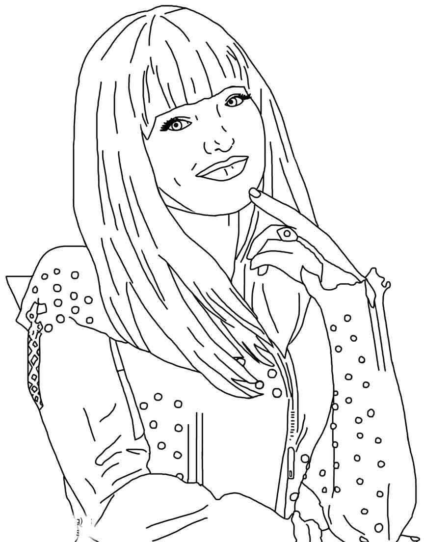 Printable Descendants Coloring Pages