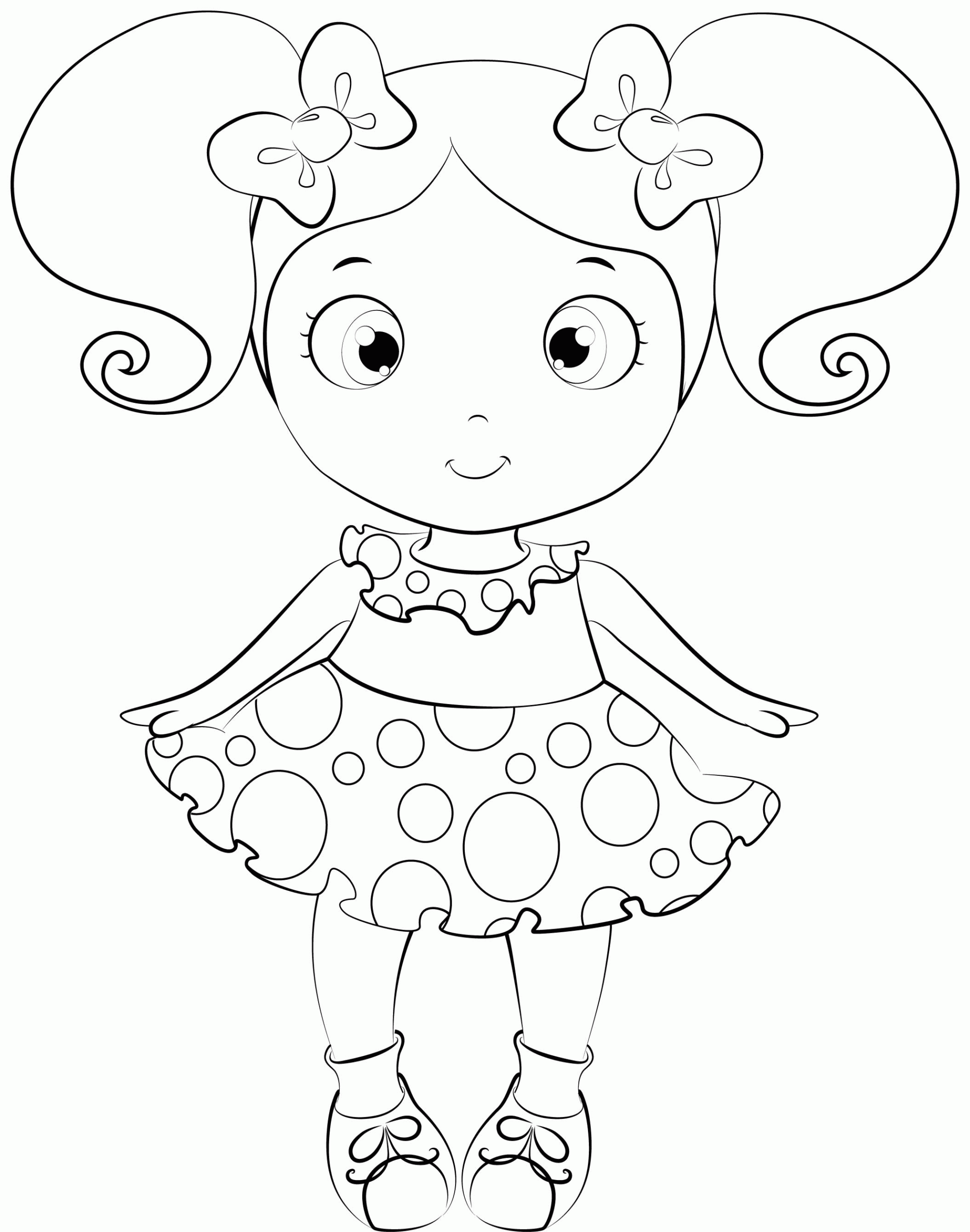Doll Printable Coloring Pages