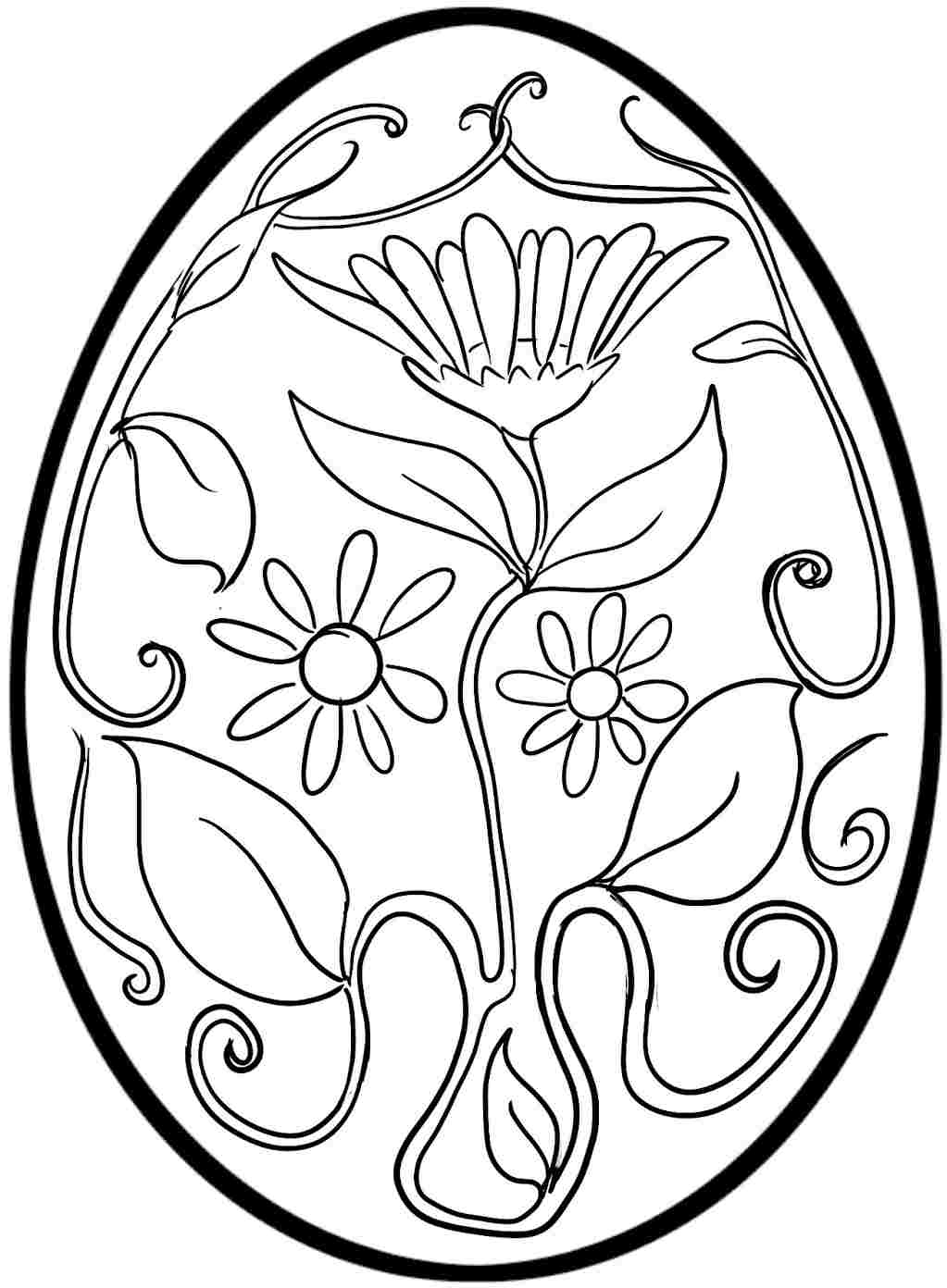 Easter Egg Coloring Page