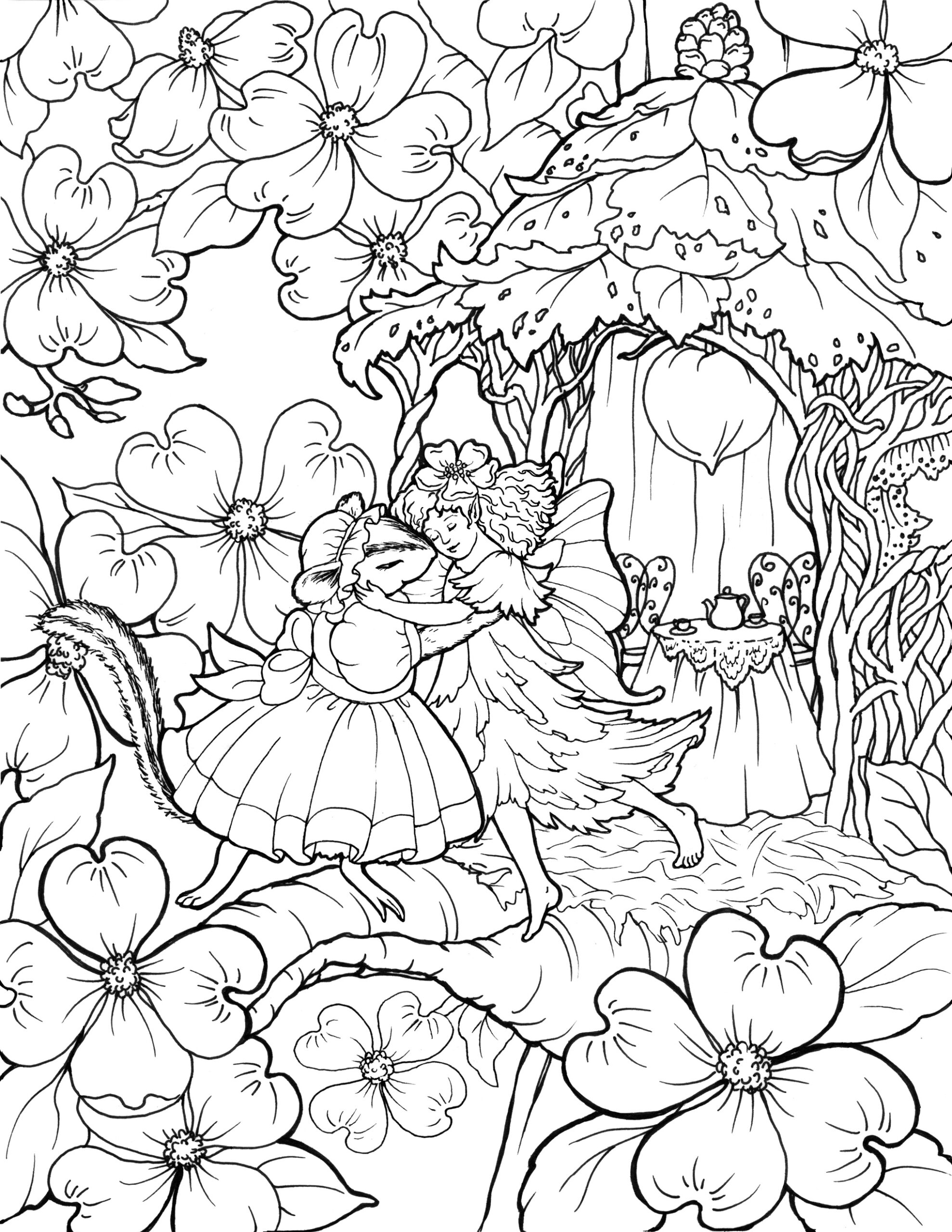 Printable Fairy Coloring Pages For Adults At GetDrawings Free Download