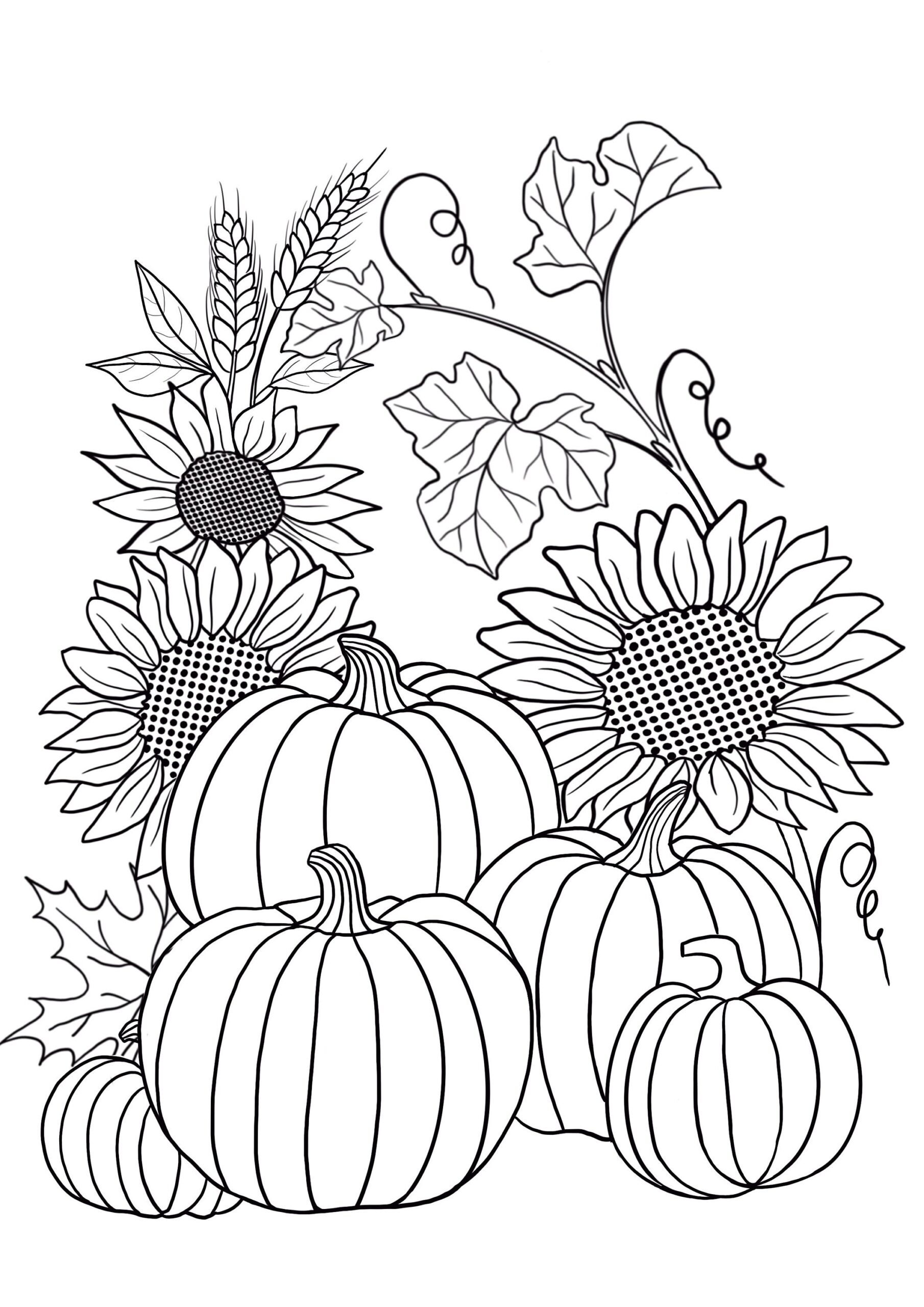 Fall Coloring Pages For Adults