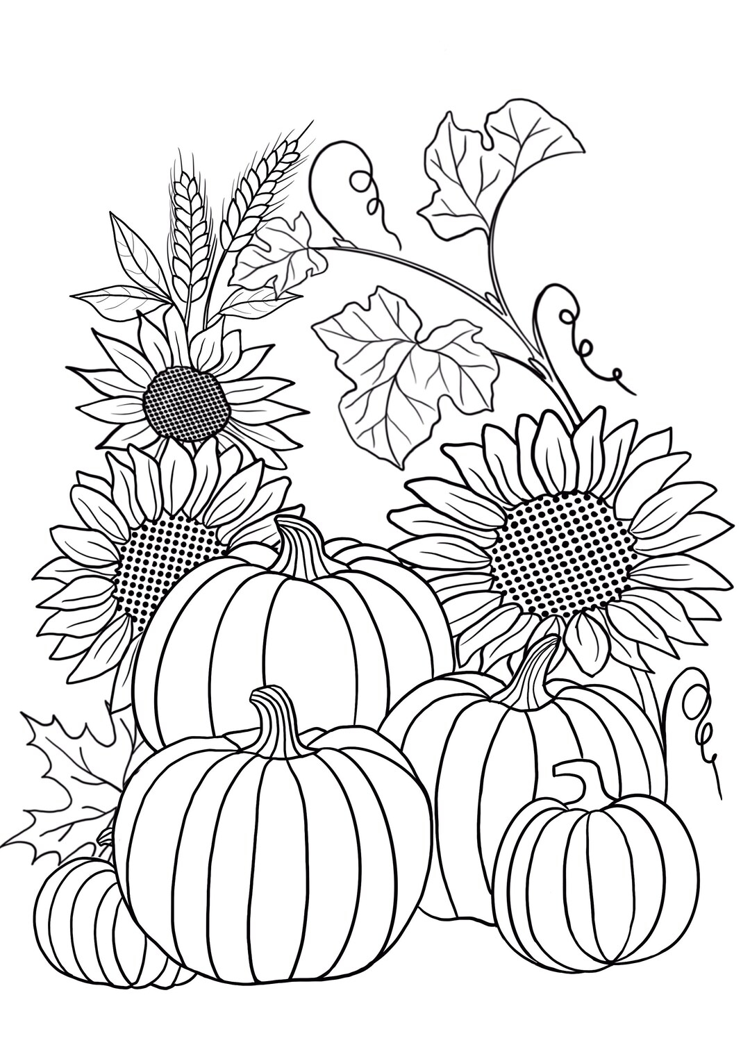 Adult Fall Coloring Pages