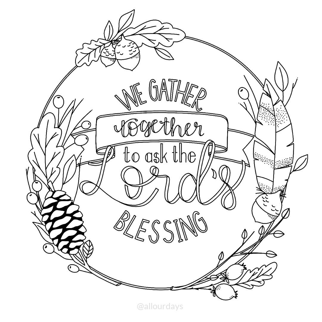 Printable Free Hymn Coloring Page