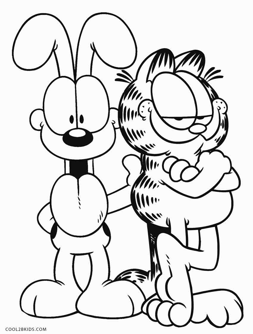 Printable Garfield Coloring Pages To Kids Cool2bKids
