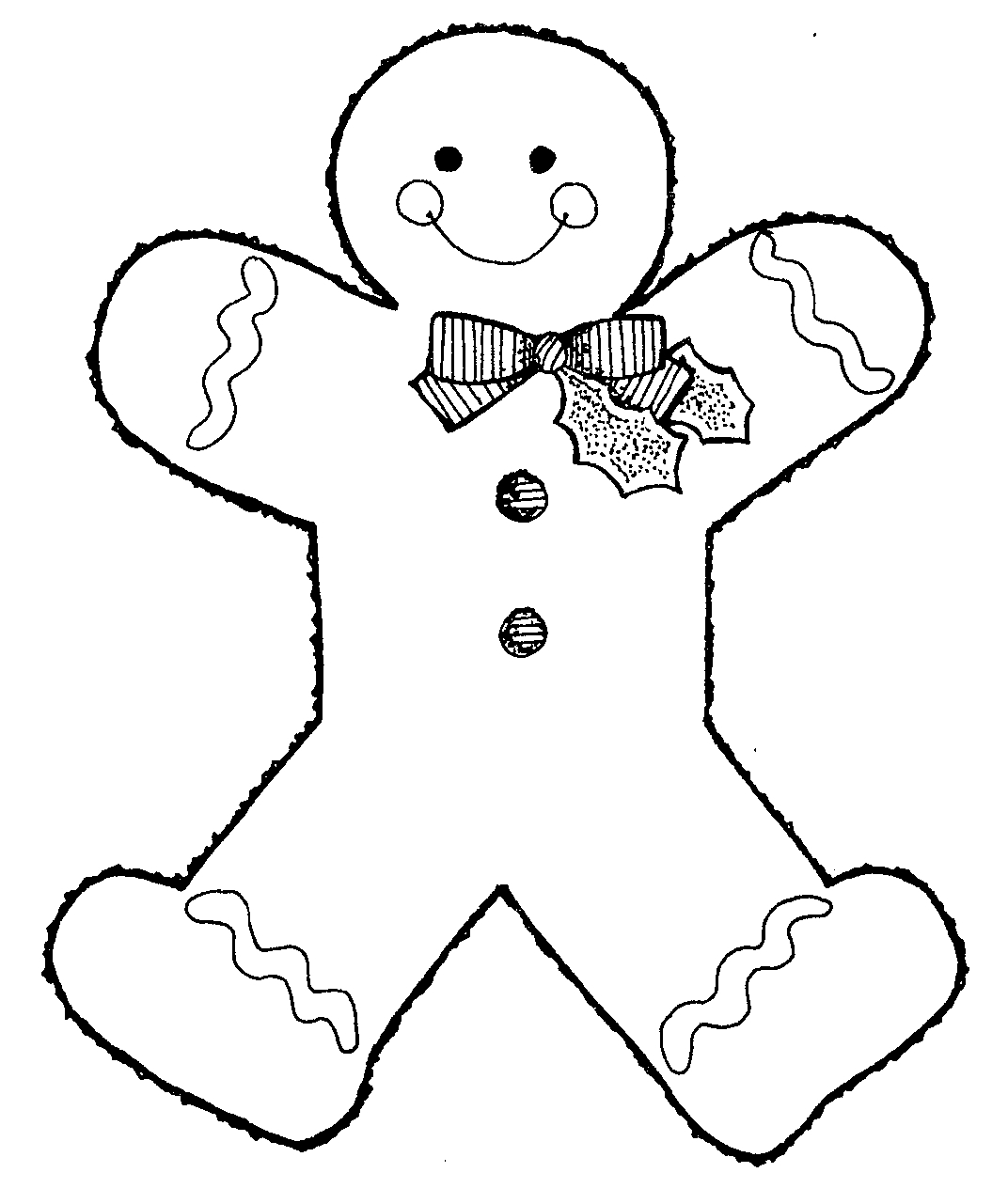 Printable Gingerbread Man Coloring Page Portal Tribun