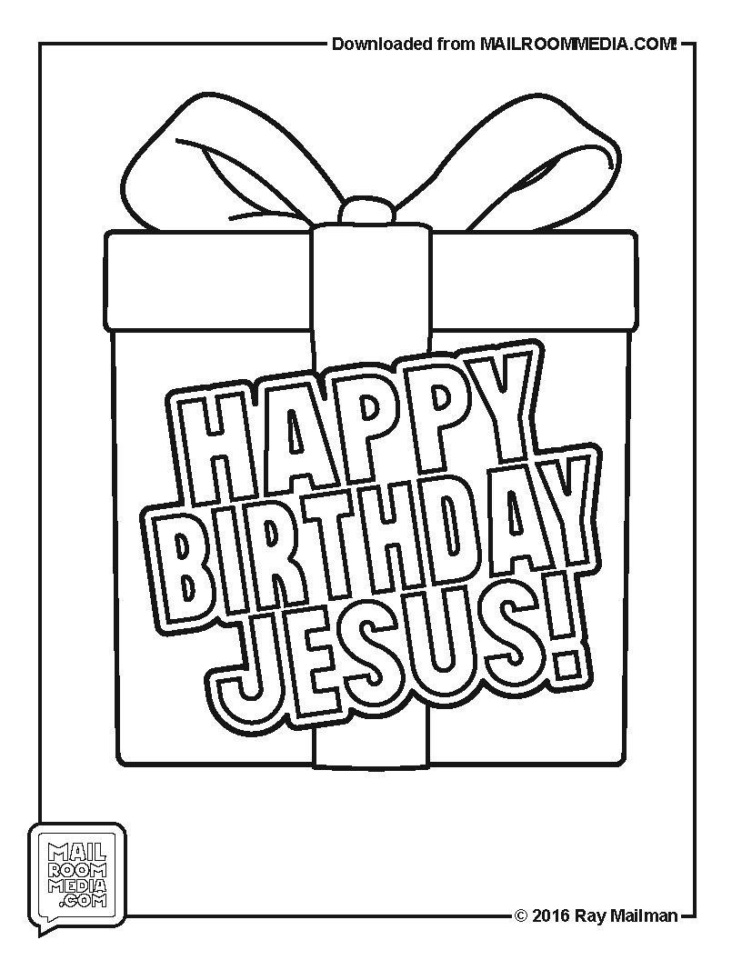 Printable Happy Birthday Jesus Coloring Pages