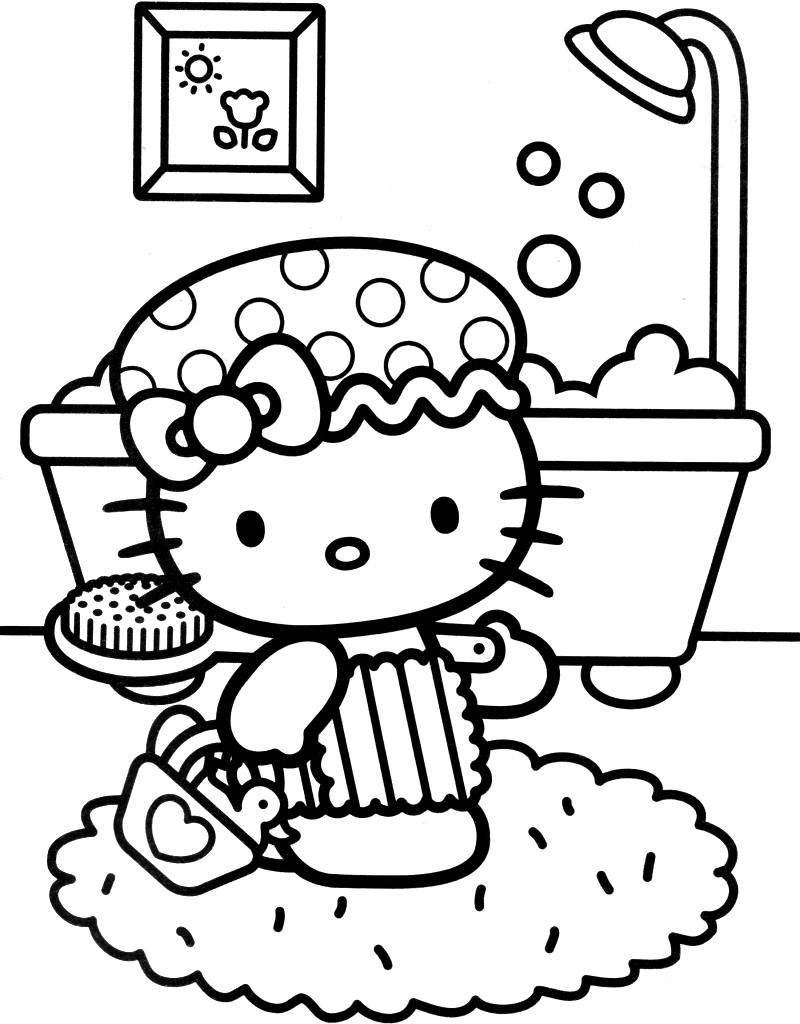 Printable Hello Kitty Coloring Pages Pdf Printable Online