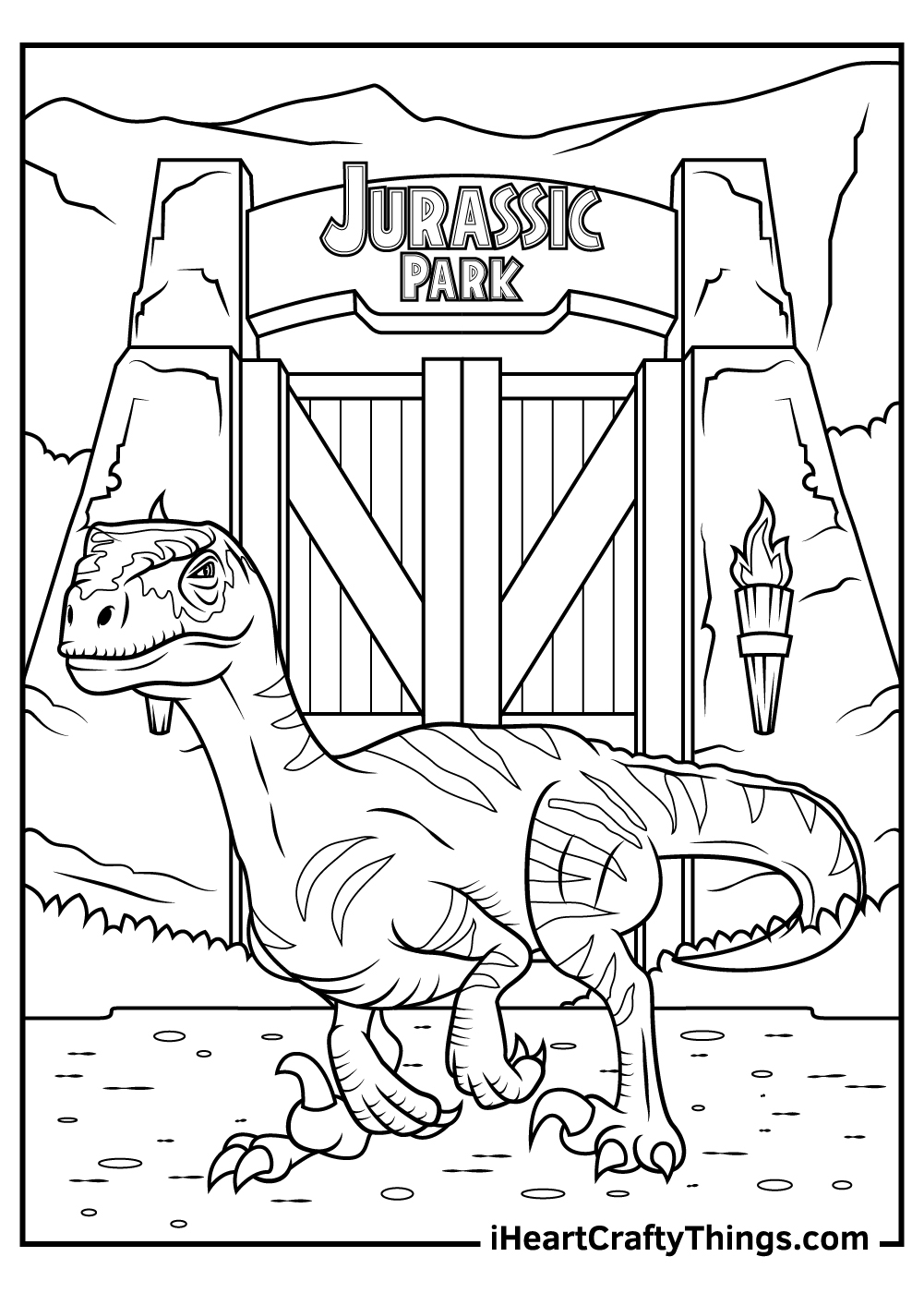Jurassic Park Coloring Pages