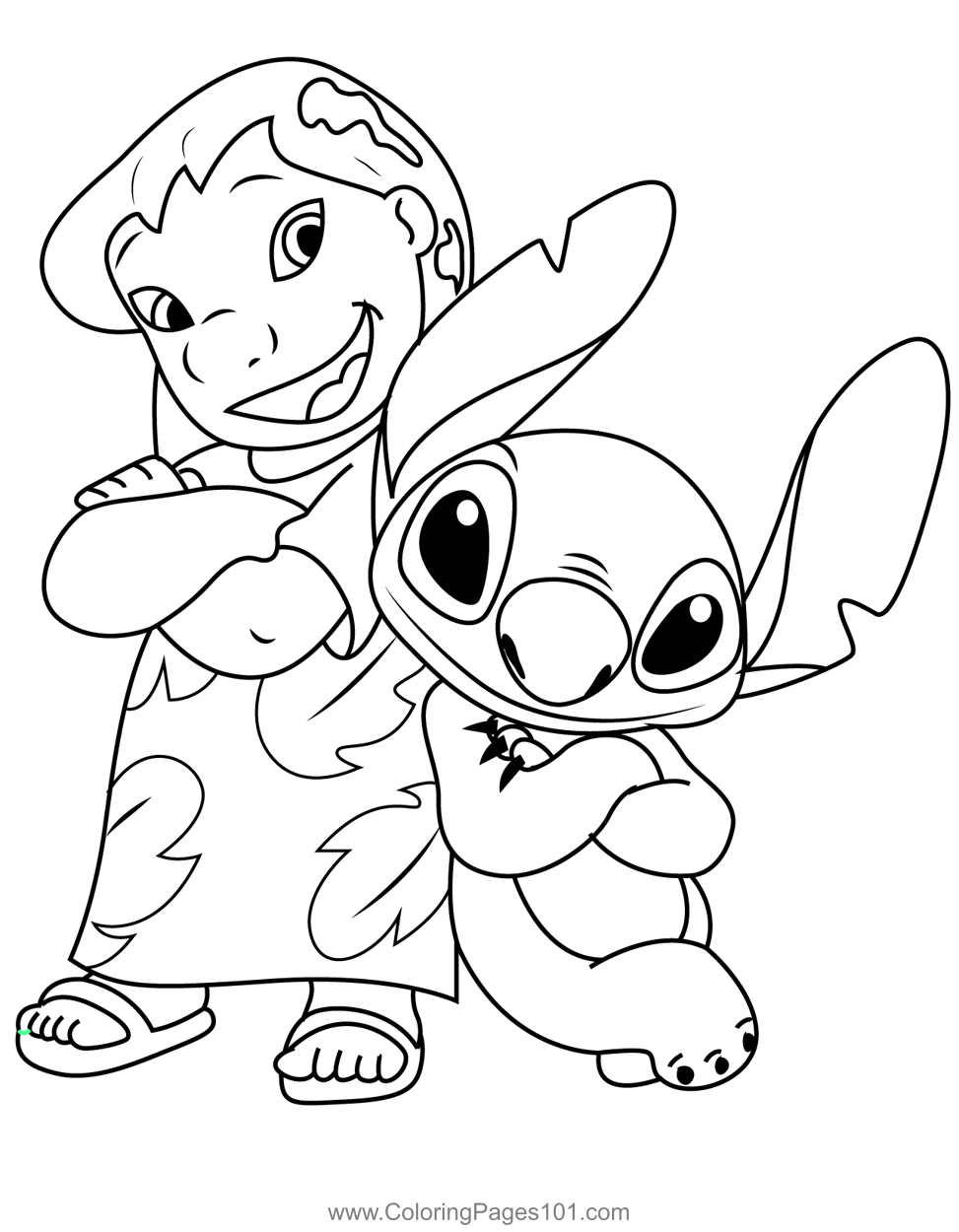 Stitch Coloring Pages