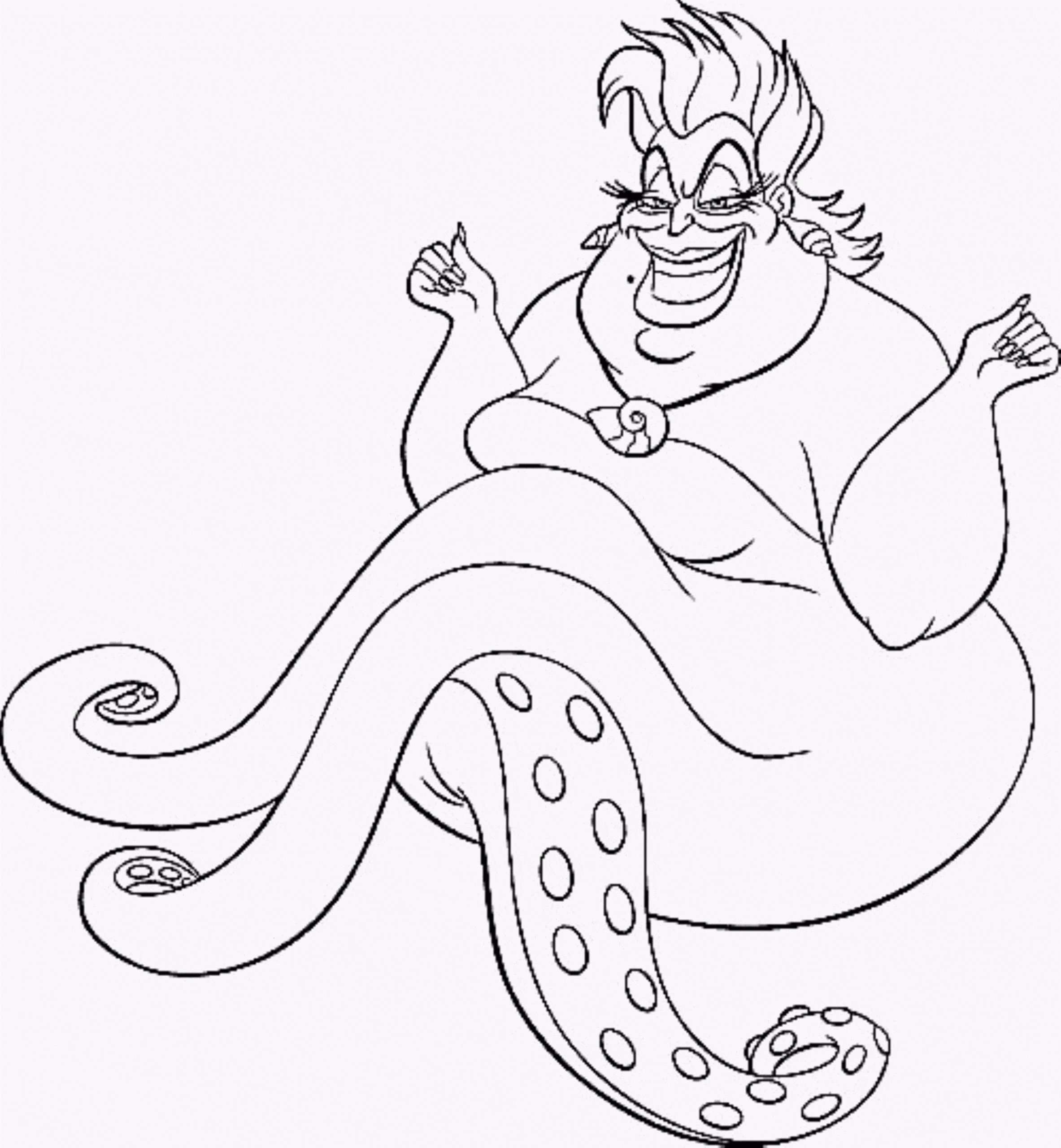Little Mermaid Coloring Page