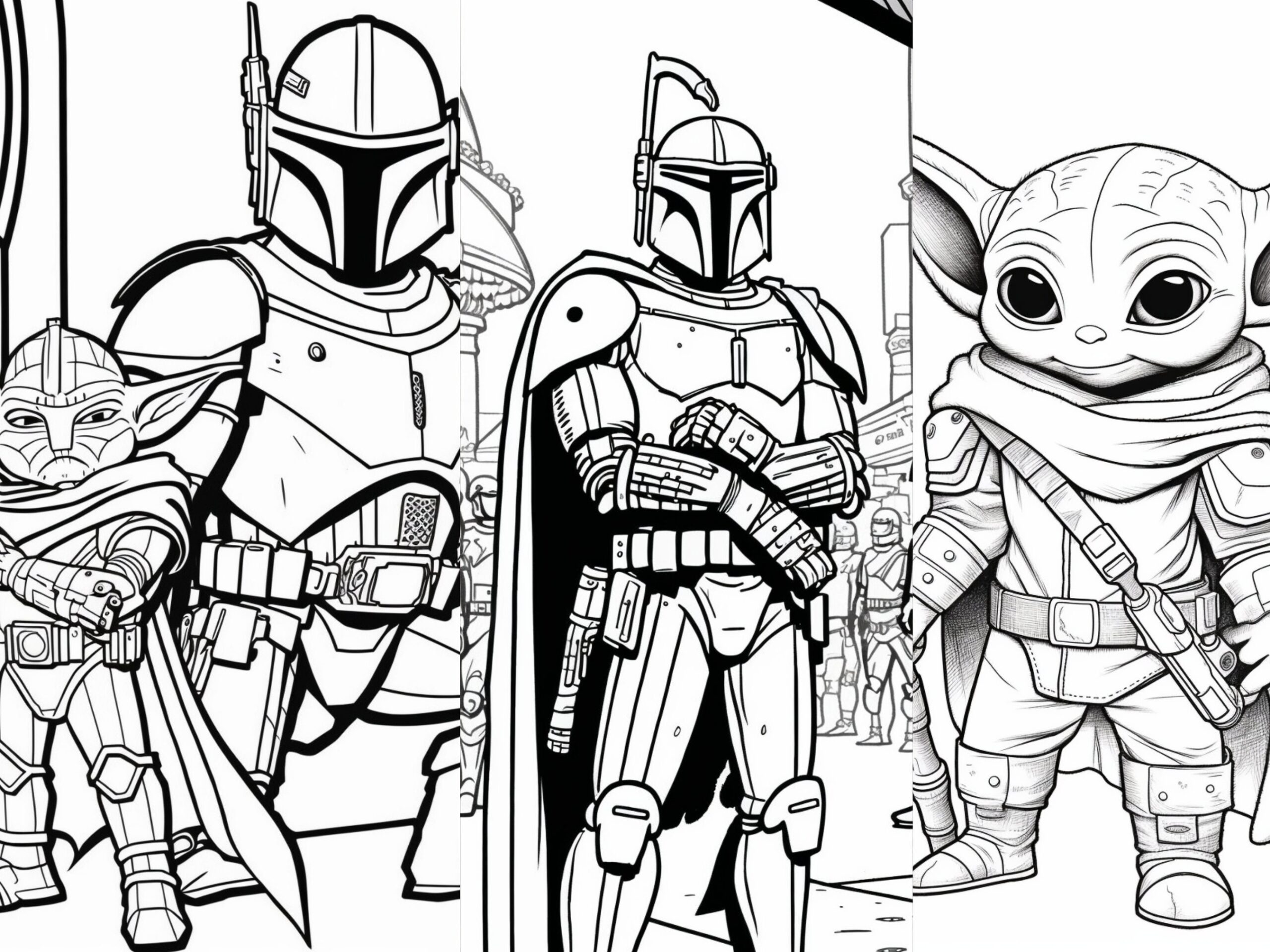 Mandalorian Coloring Pages