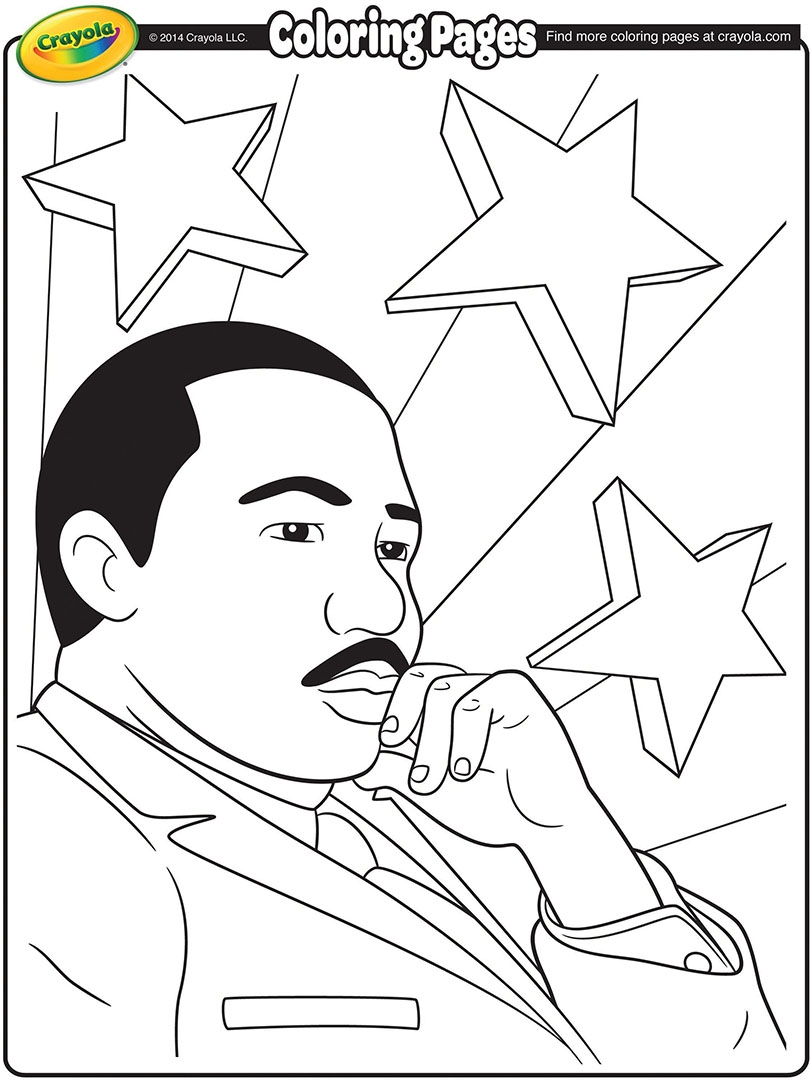 Printable Mlk Coloring Pages