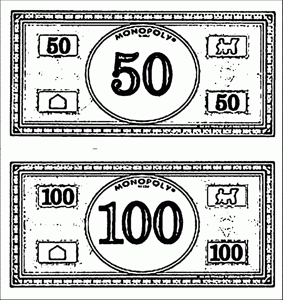 Money Coloring Page