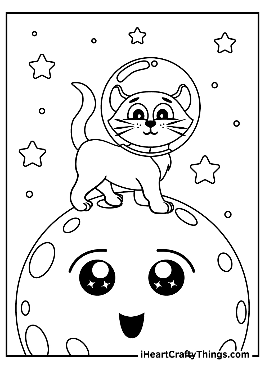 Printable Moon Coloring Pages Updated 2021