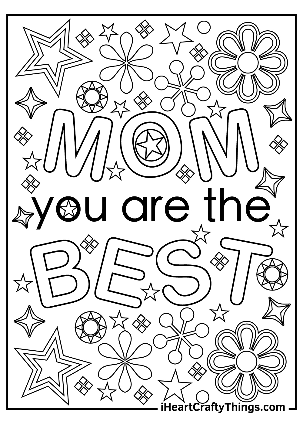 Mothers Day Printable Coloring Pages