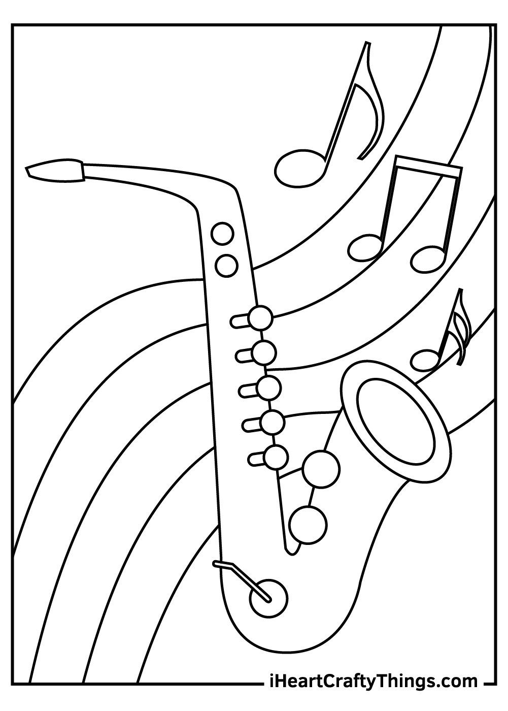 Printable Free Coloring Pages Music