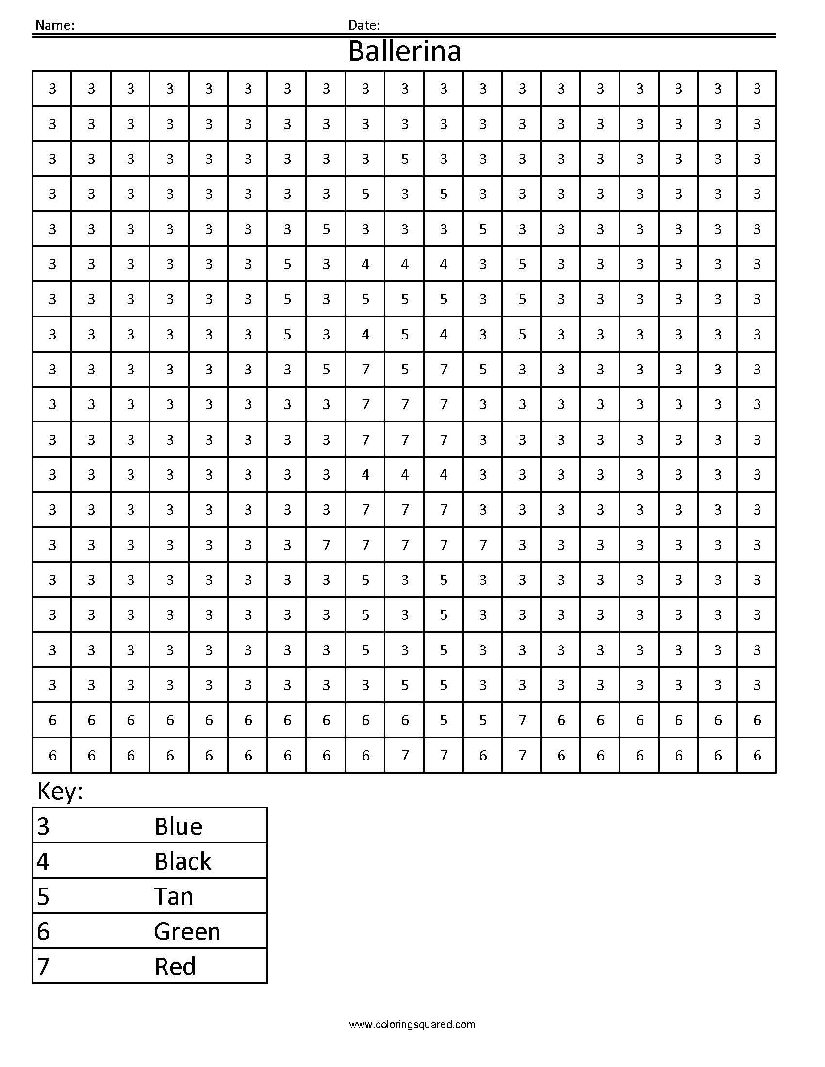 Printable Mystery Color By Number Coloring Pages