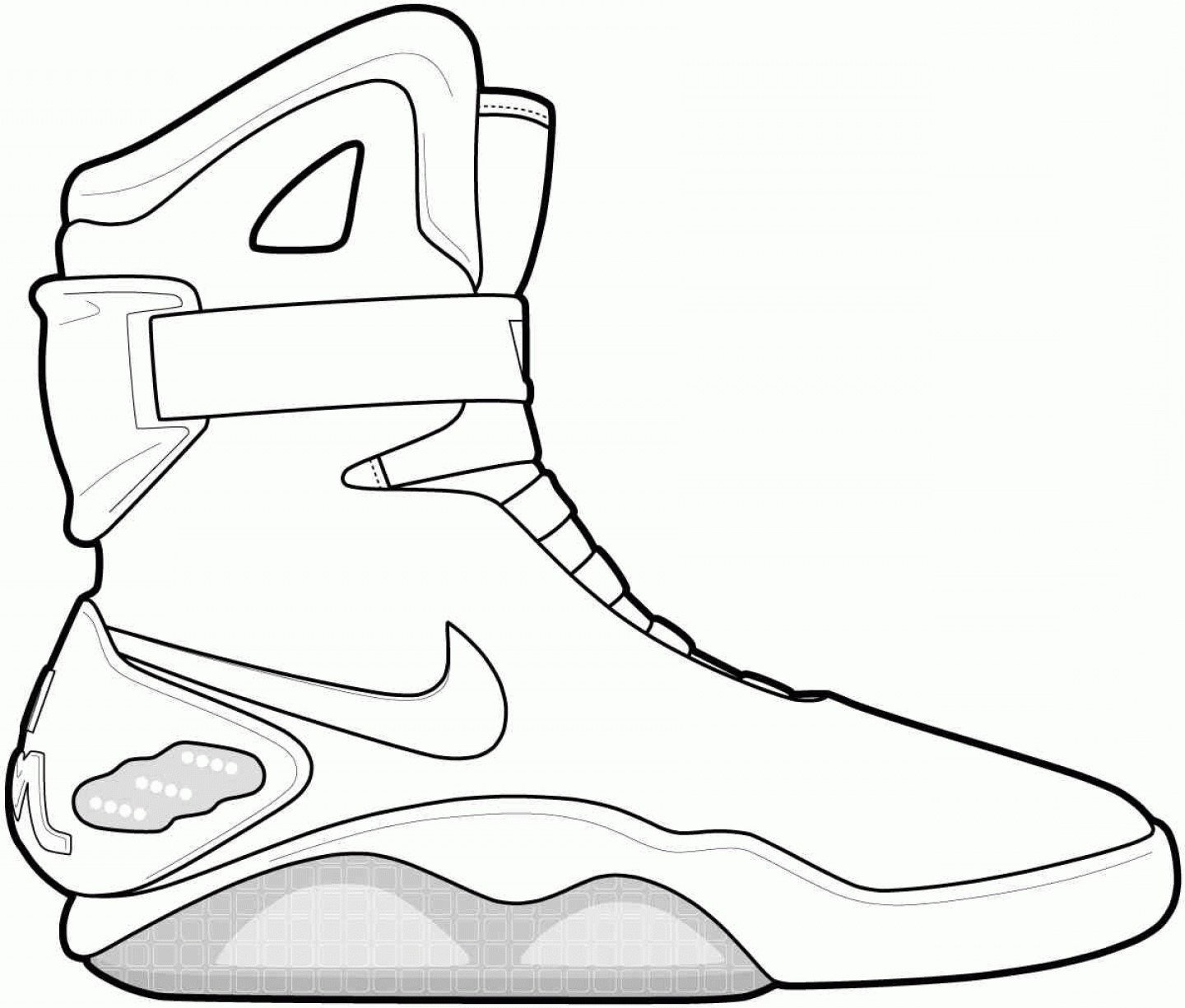 Printable Nike Shoe Coloring Pages Printable Word Searches