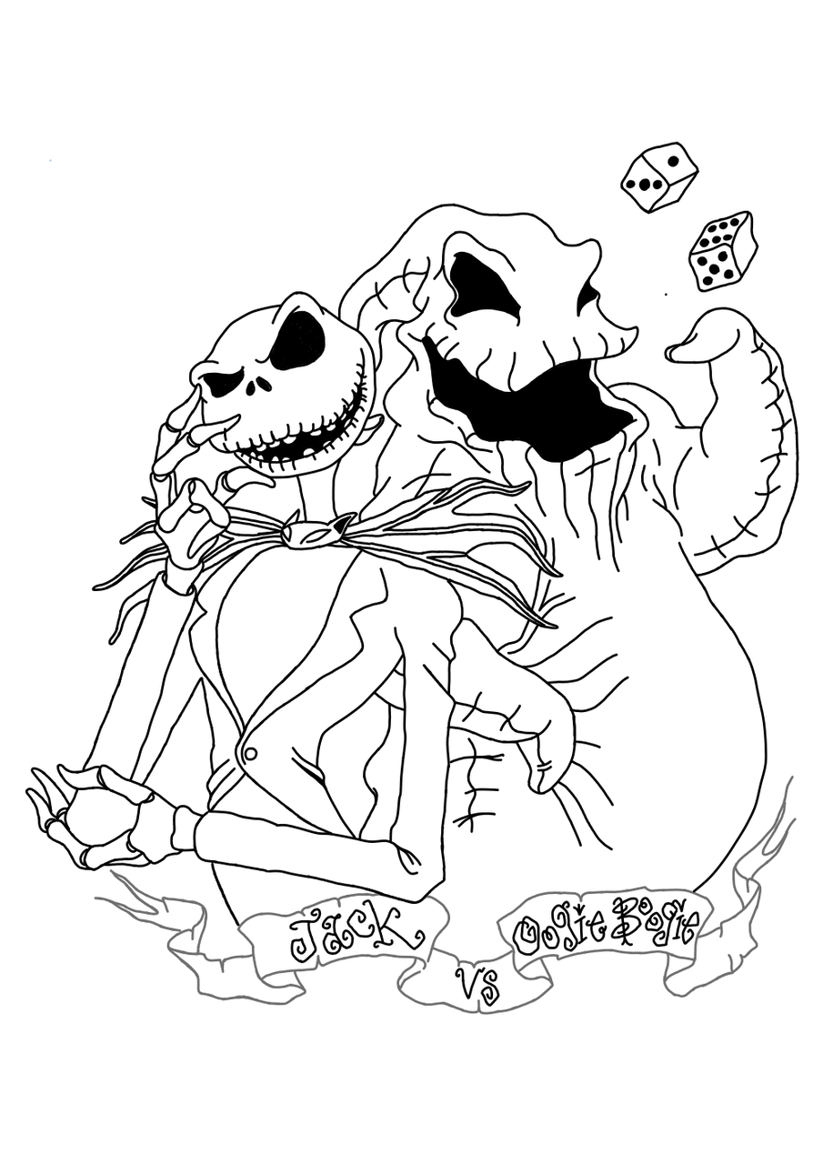 Printable Oogie Boogie Coloring Pages