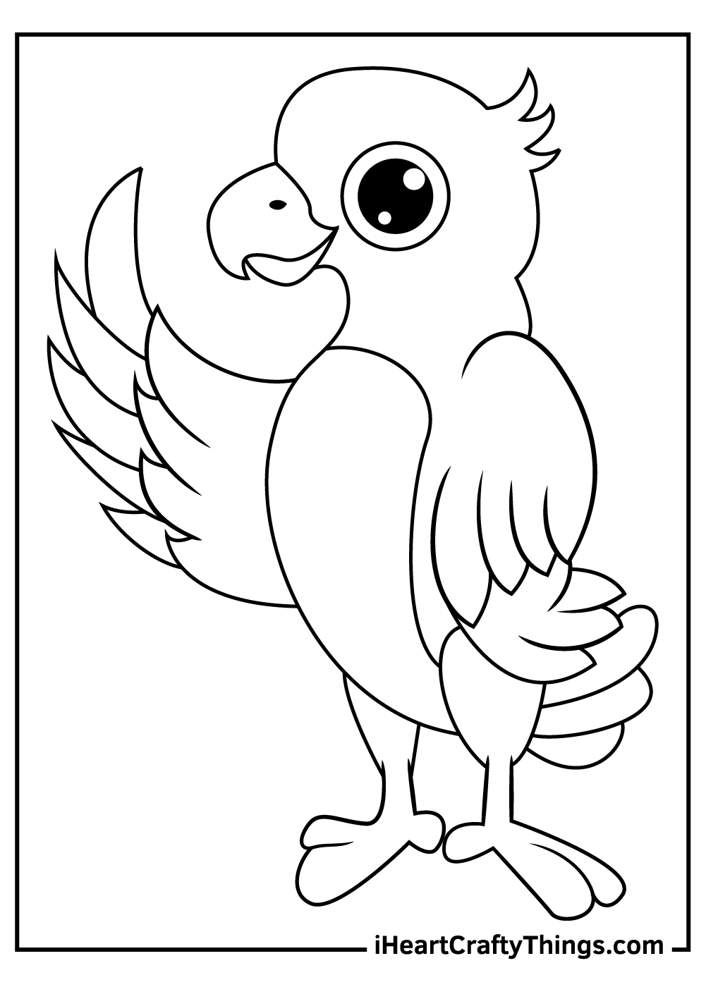 Printable Parrots Coloring Pages Updated 2021