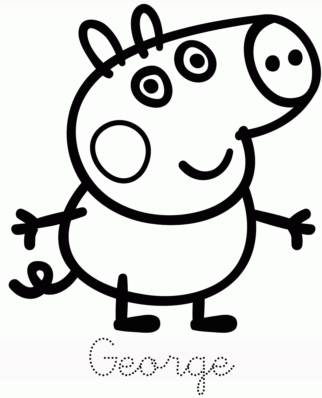Peppa Pig Coloring Page