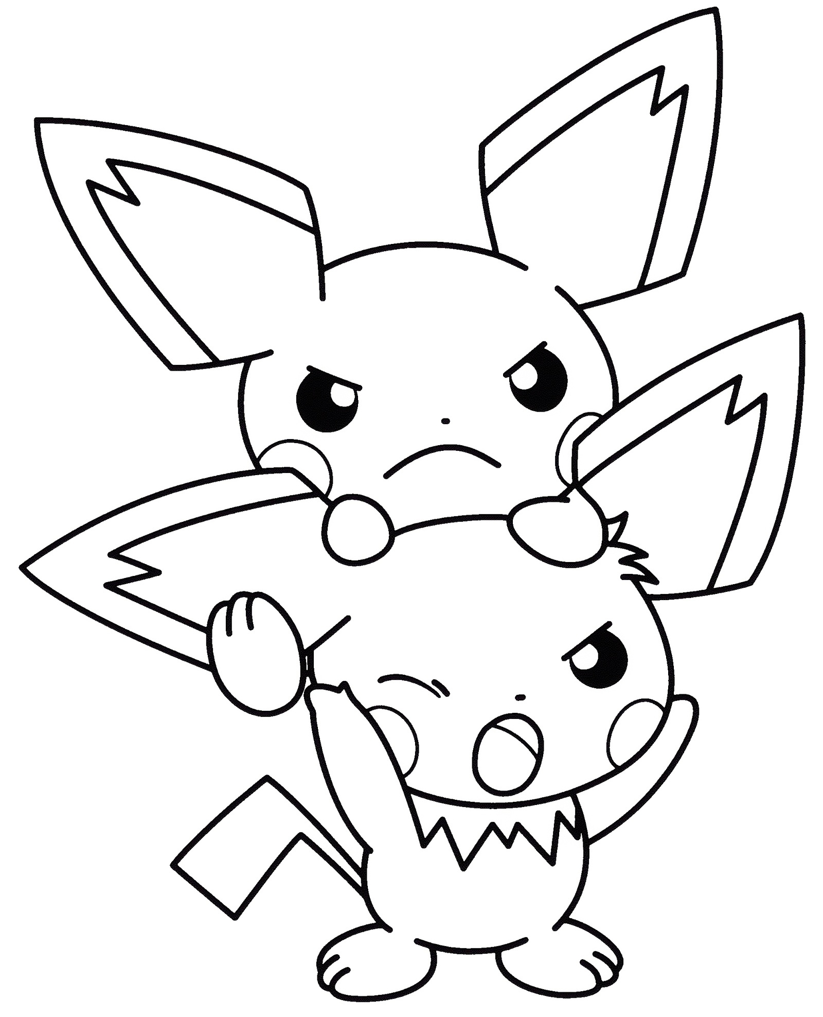 Pichu Coloring Page