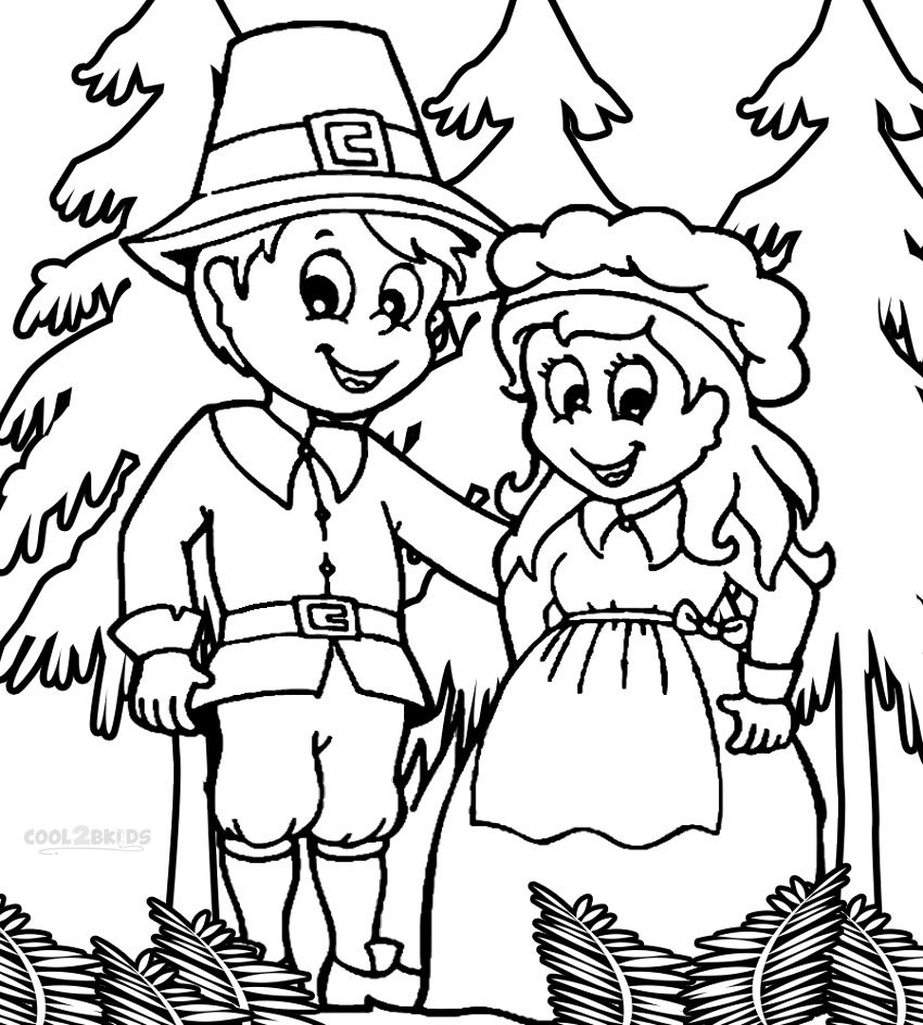 Printable Pilgrims Coloring Pages For Kids Cool2bKids