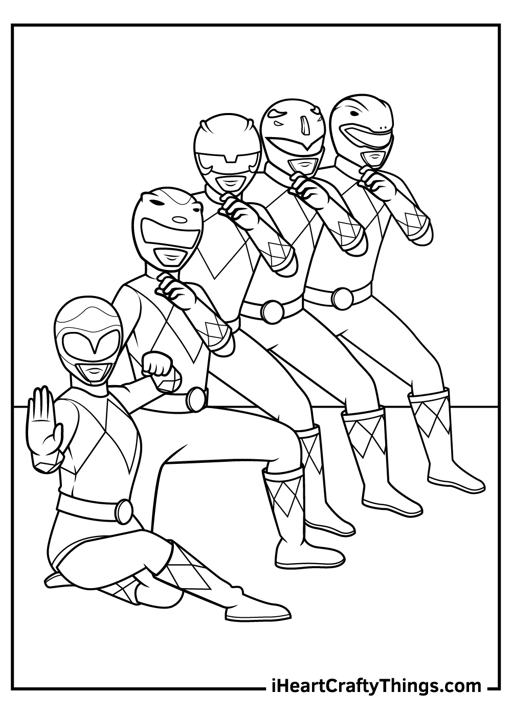 Printable Power Rangers Coloring Pages Updated 2021