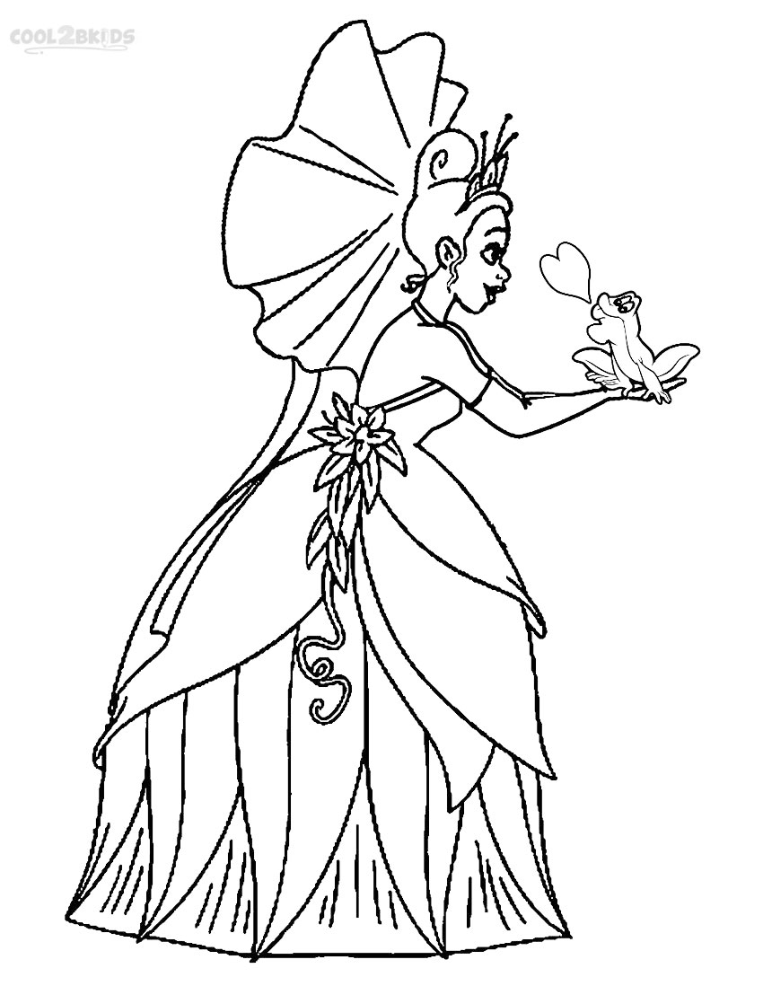 Printable Princess Tiana Coloring Pages For Kids Cool2bKids