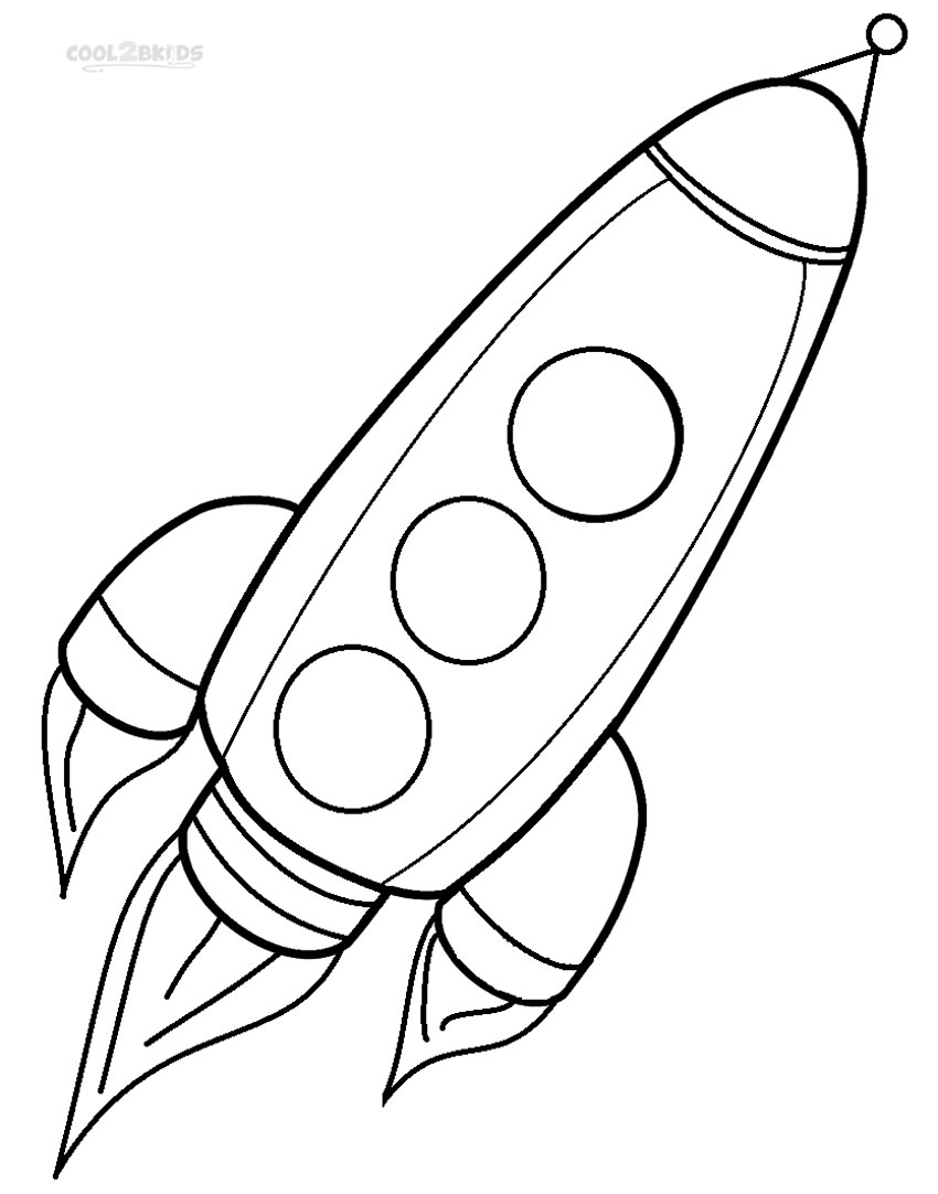 Printable Rocket Coloring Pages