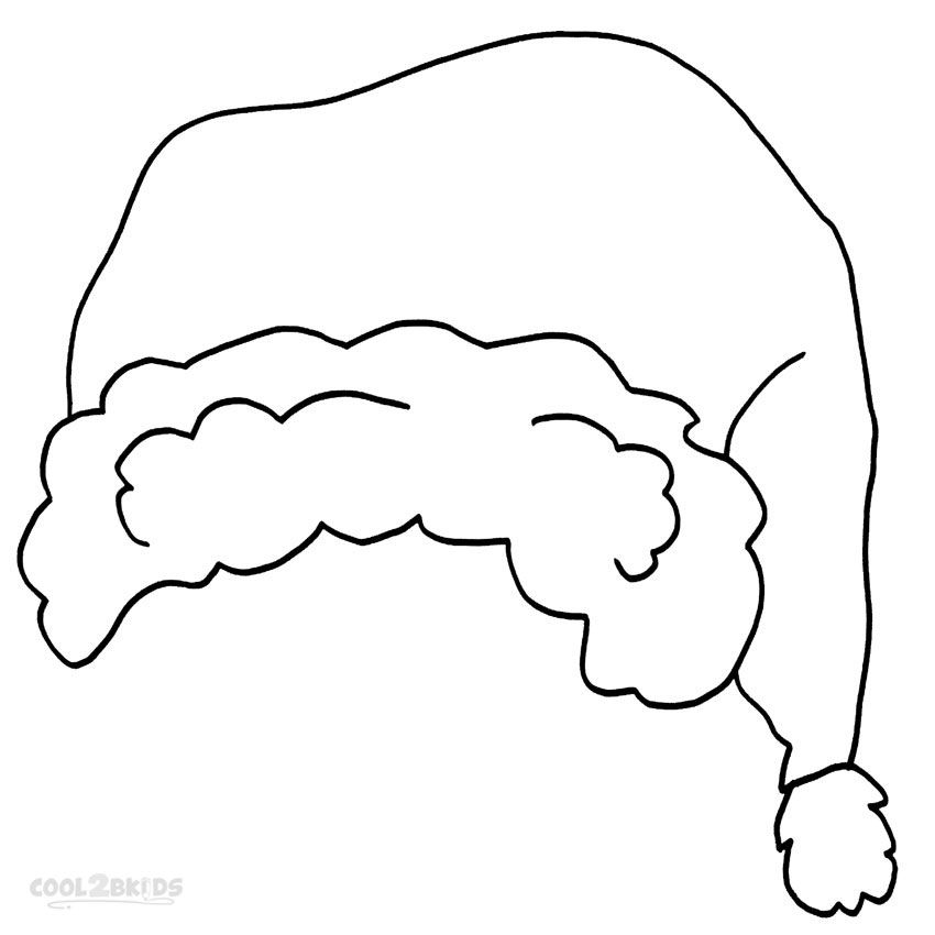 Printable Santa Hat Coloring Pages For Kids Cool2bKids Coloring Pages For Kids Coloring