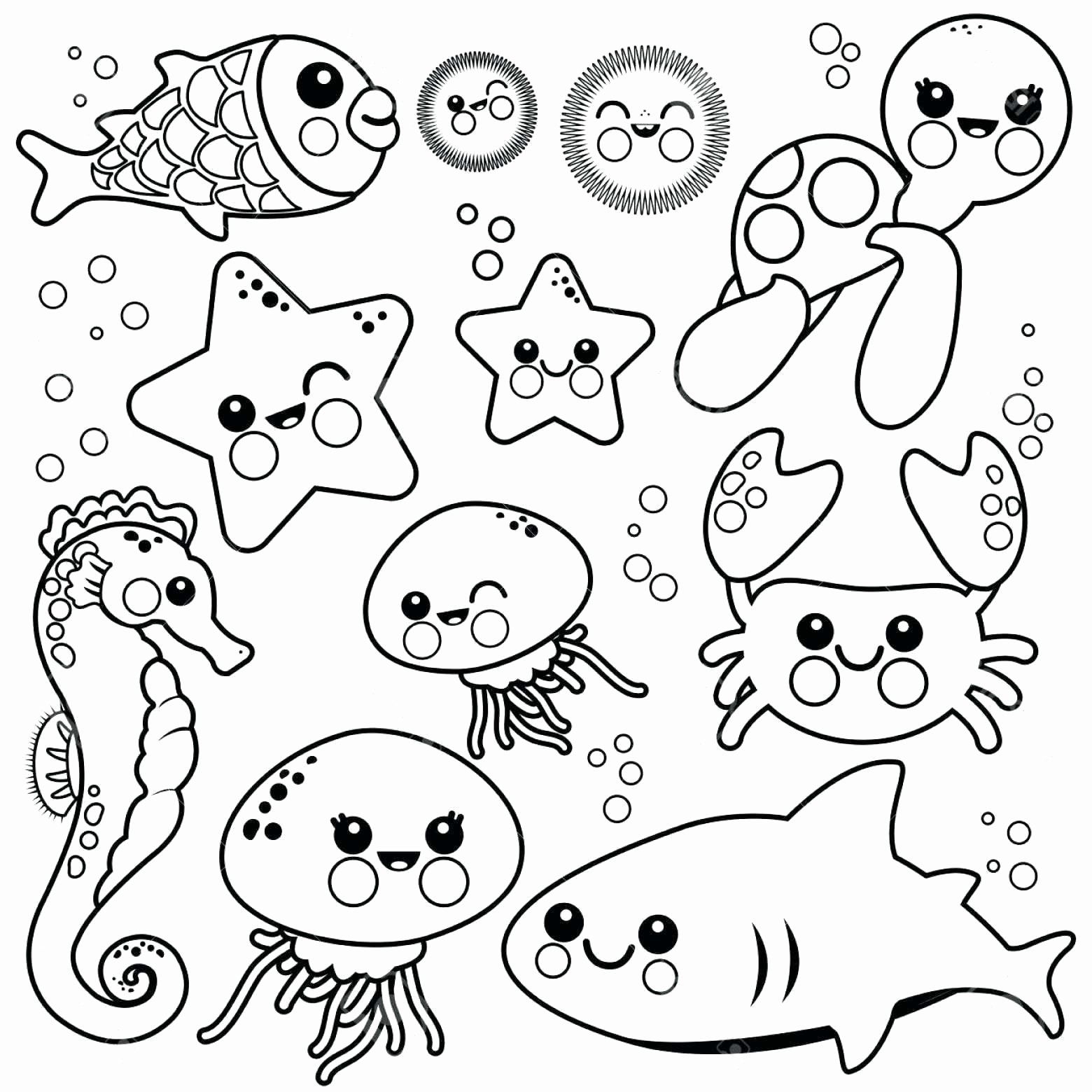 Printable Sea Animals Coloring Pages