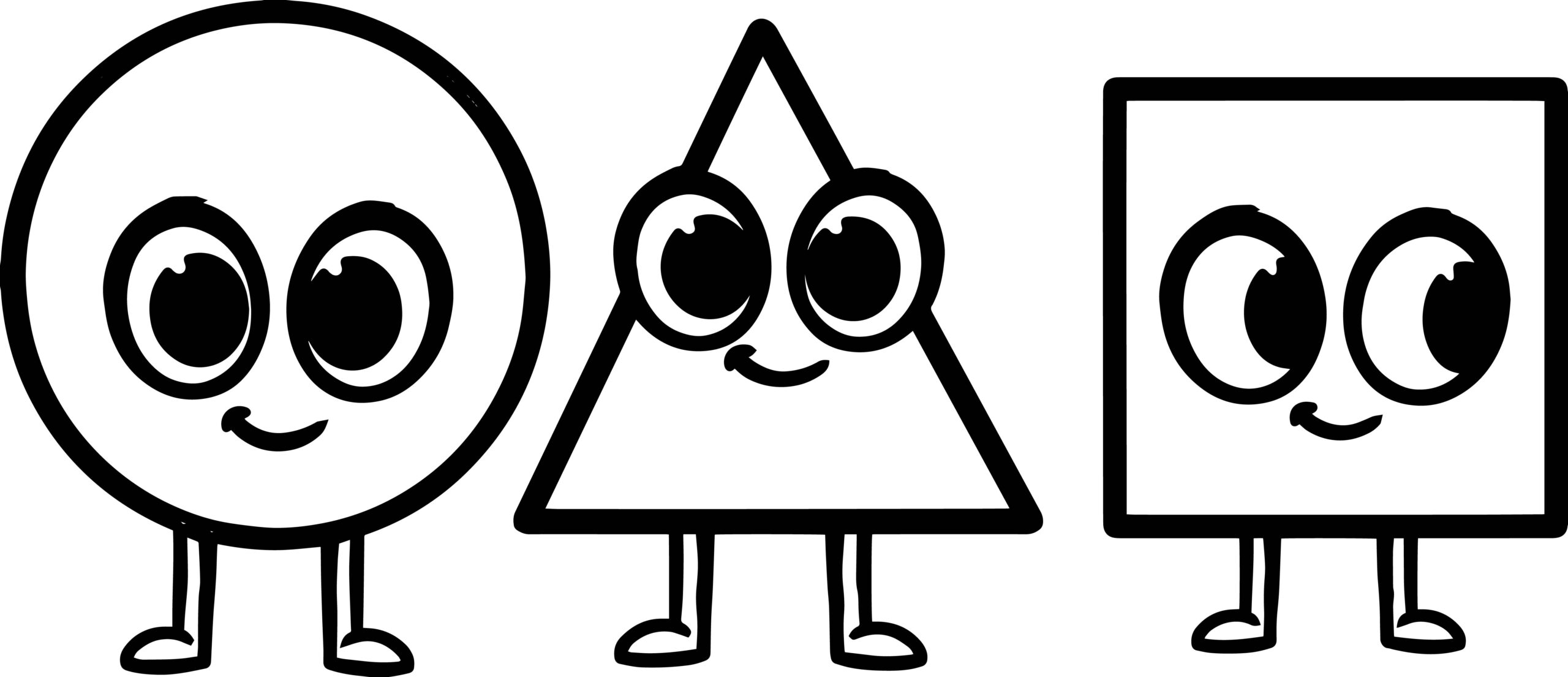 Printable Shape Kindergarten Coloring Pages